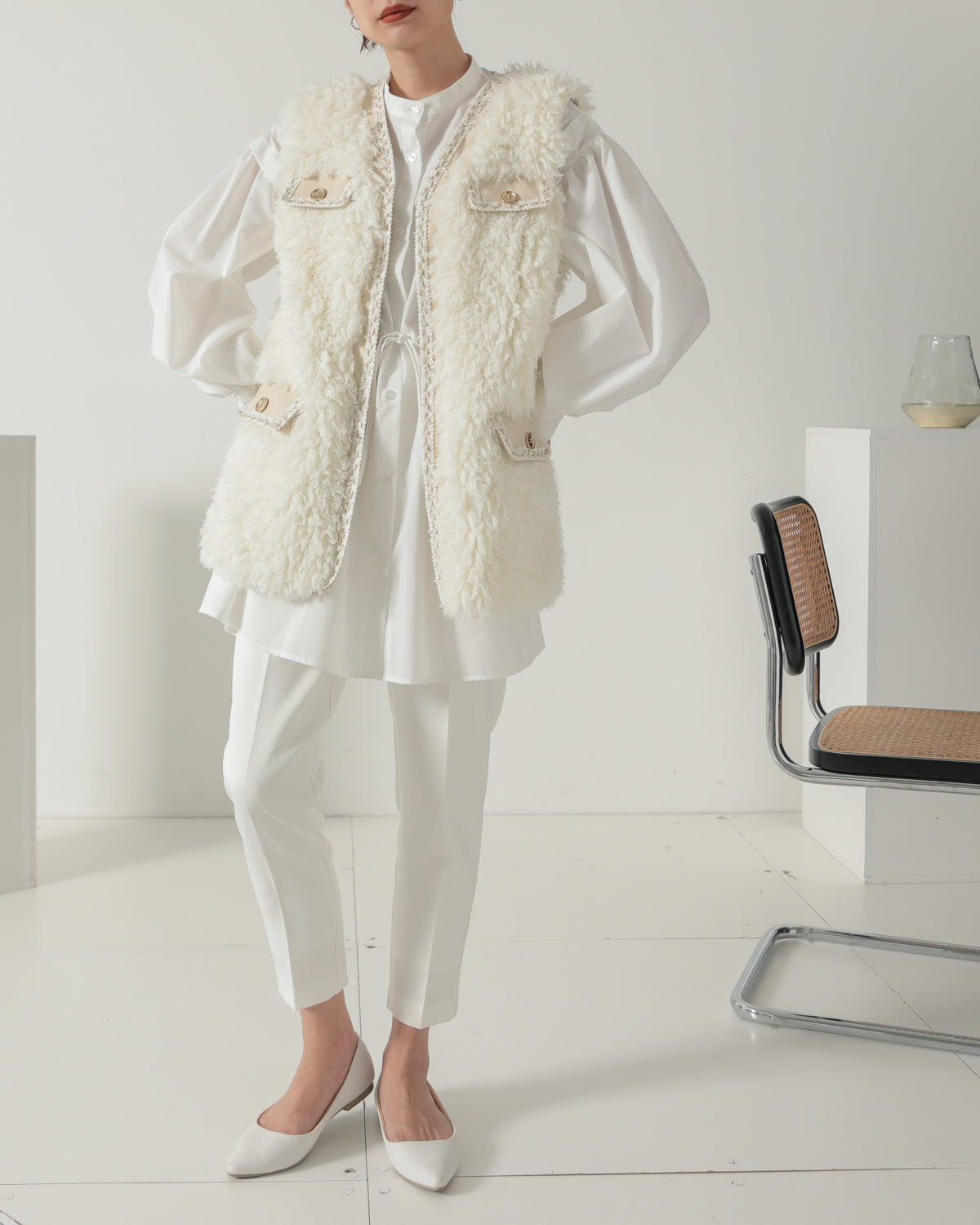 fur vest