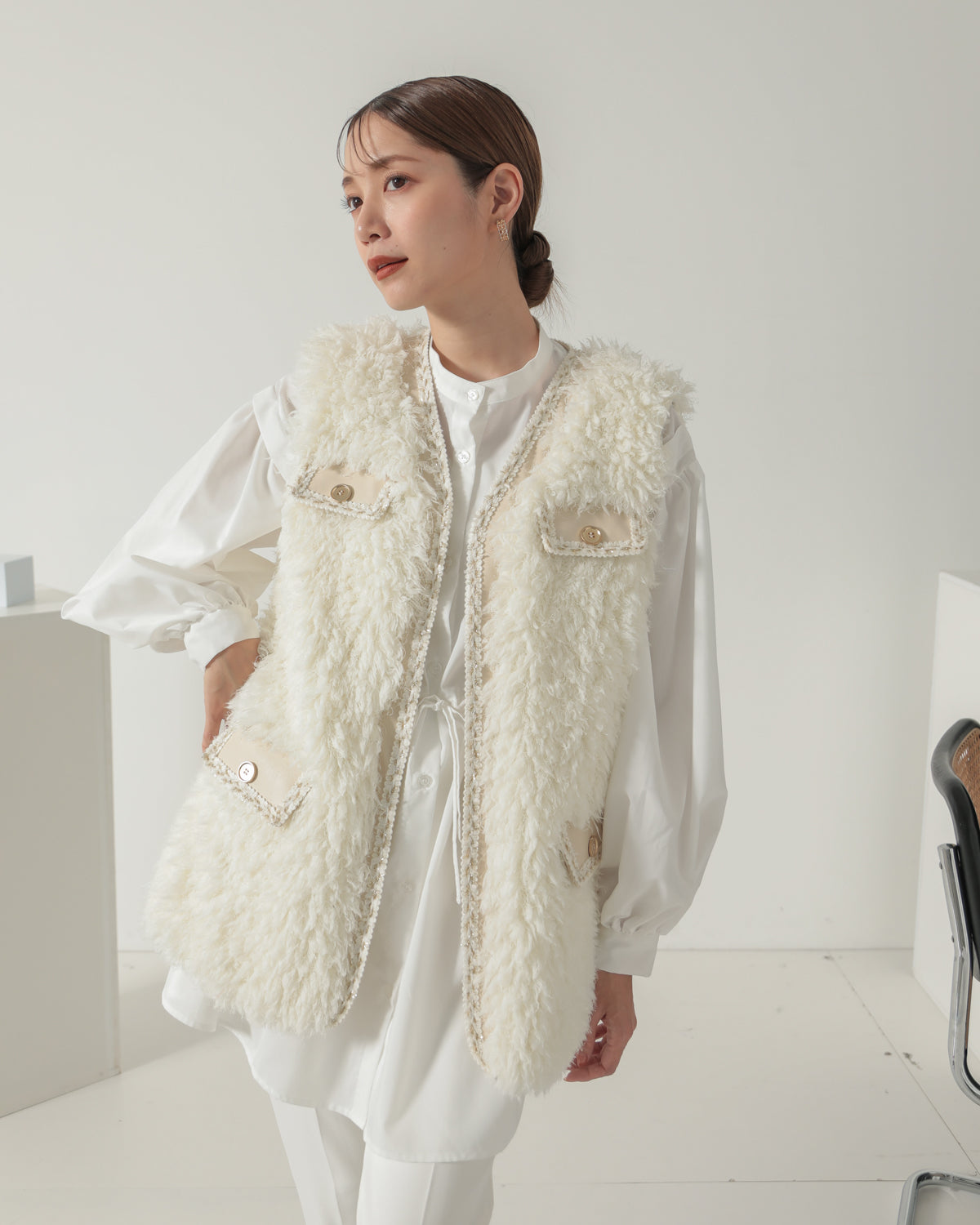 fur vest