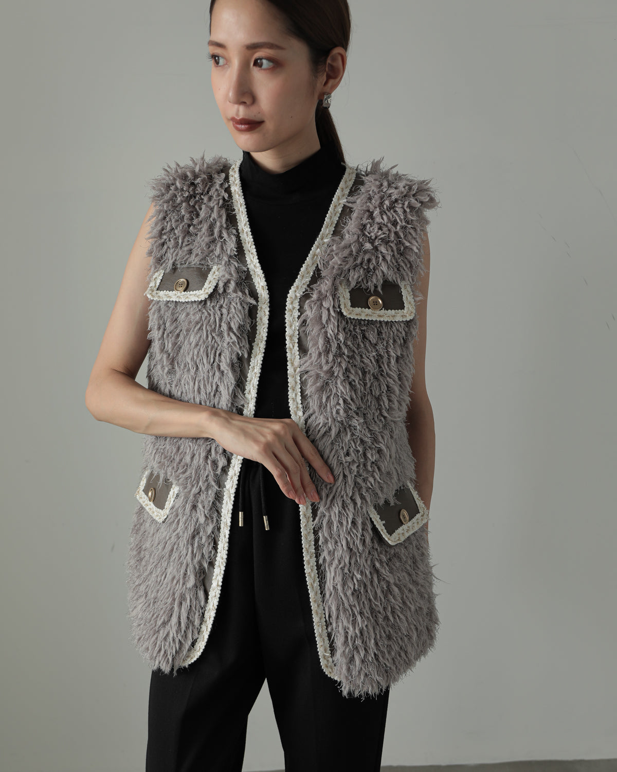 fur vest