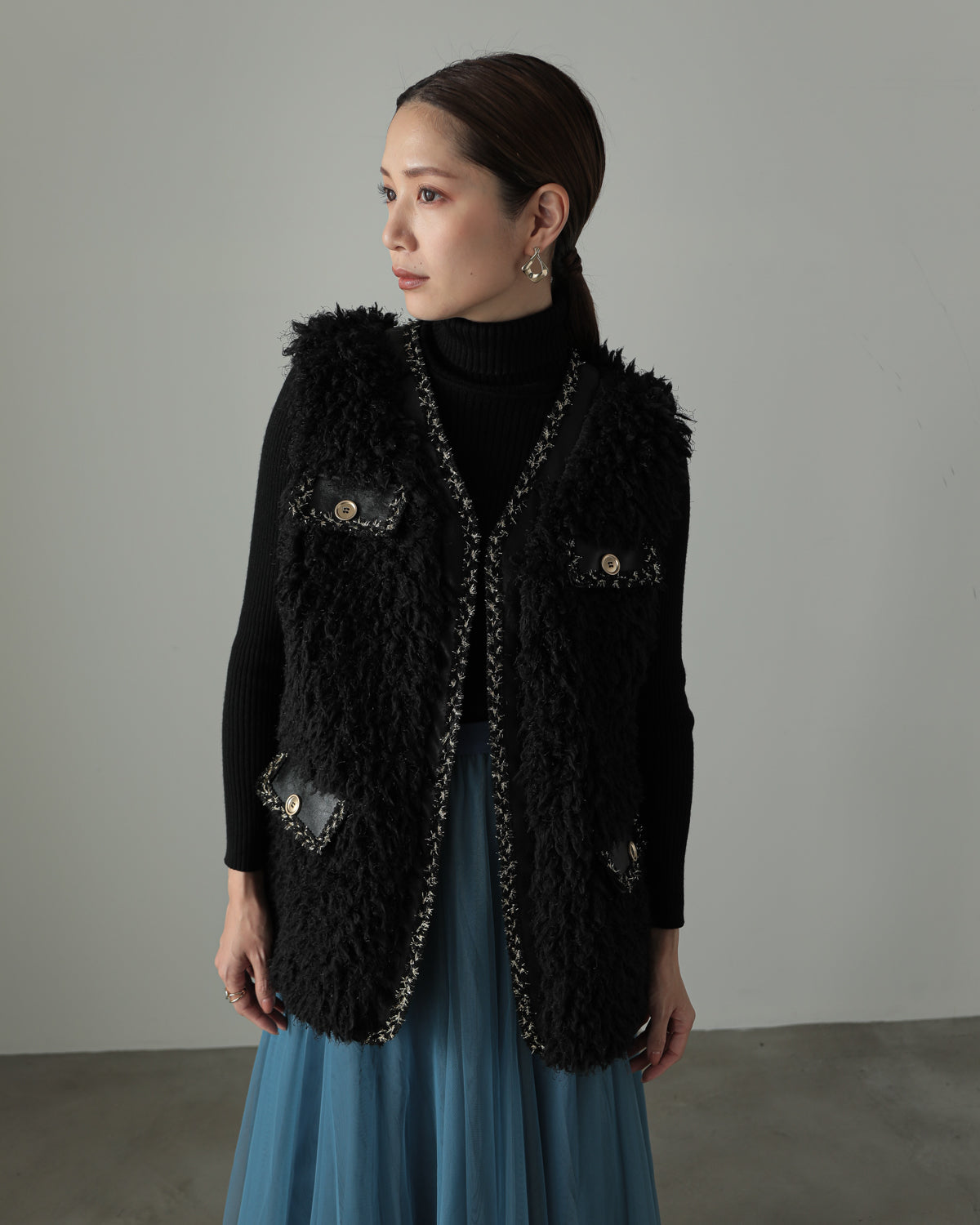 fur vest