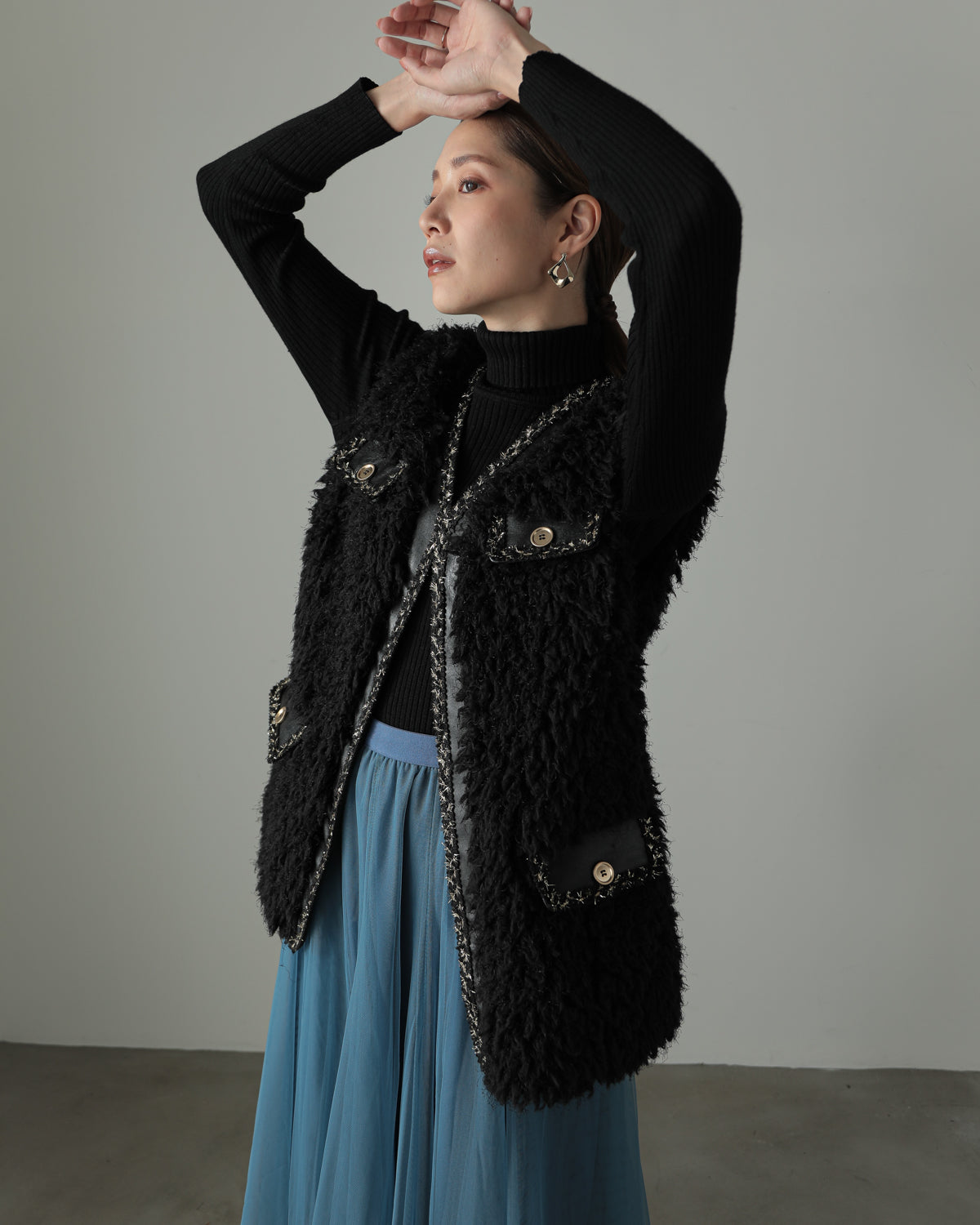 fur vest