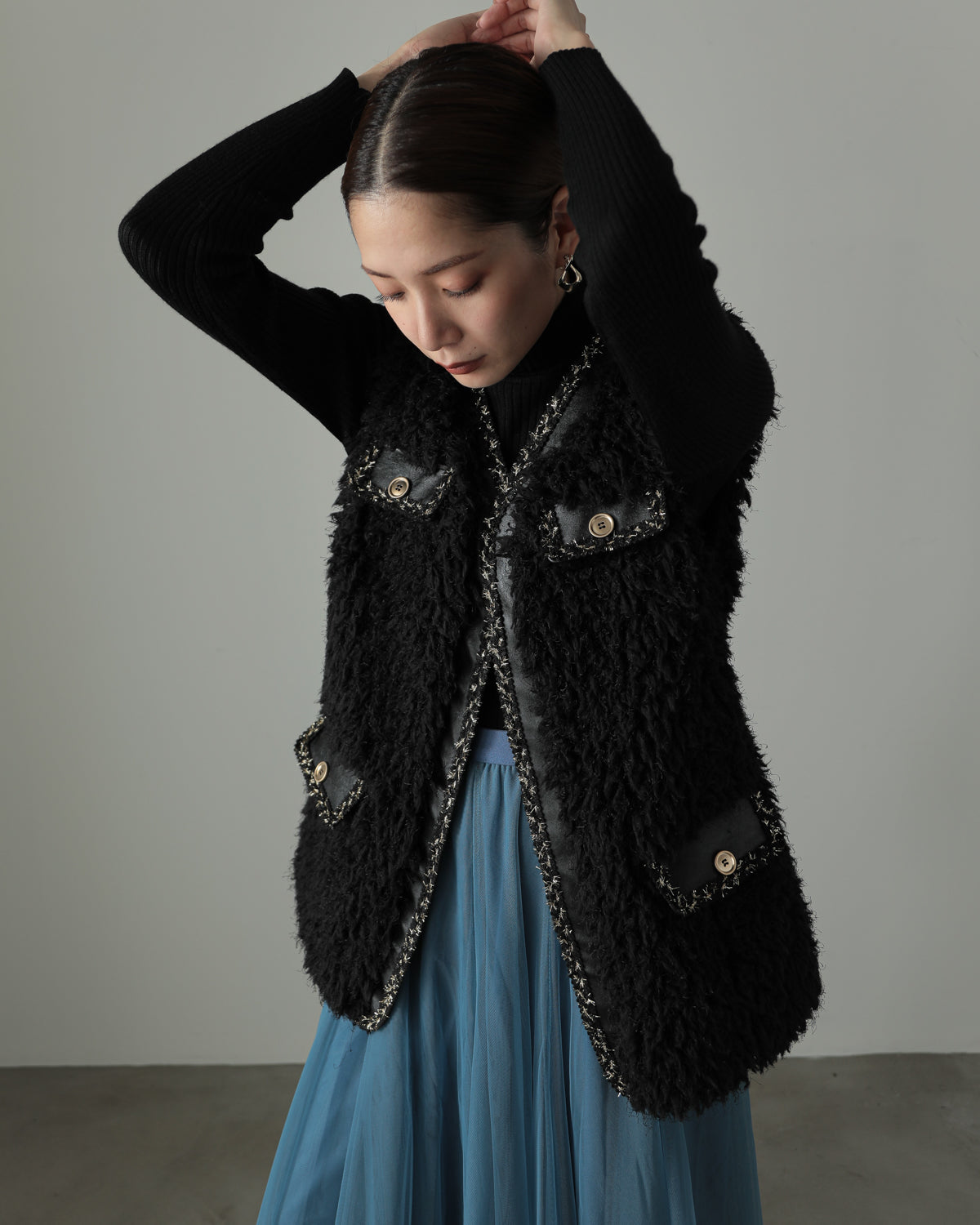 fur vest