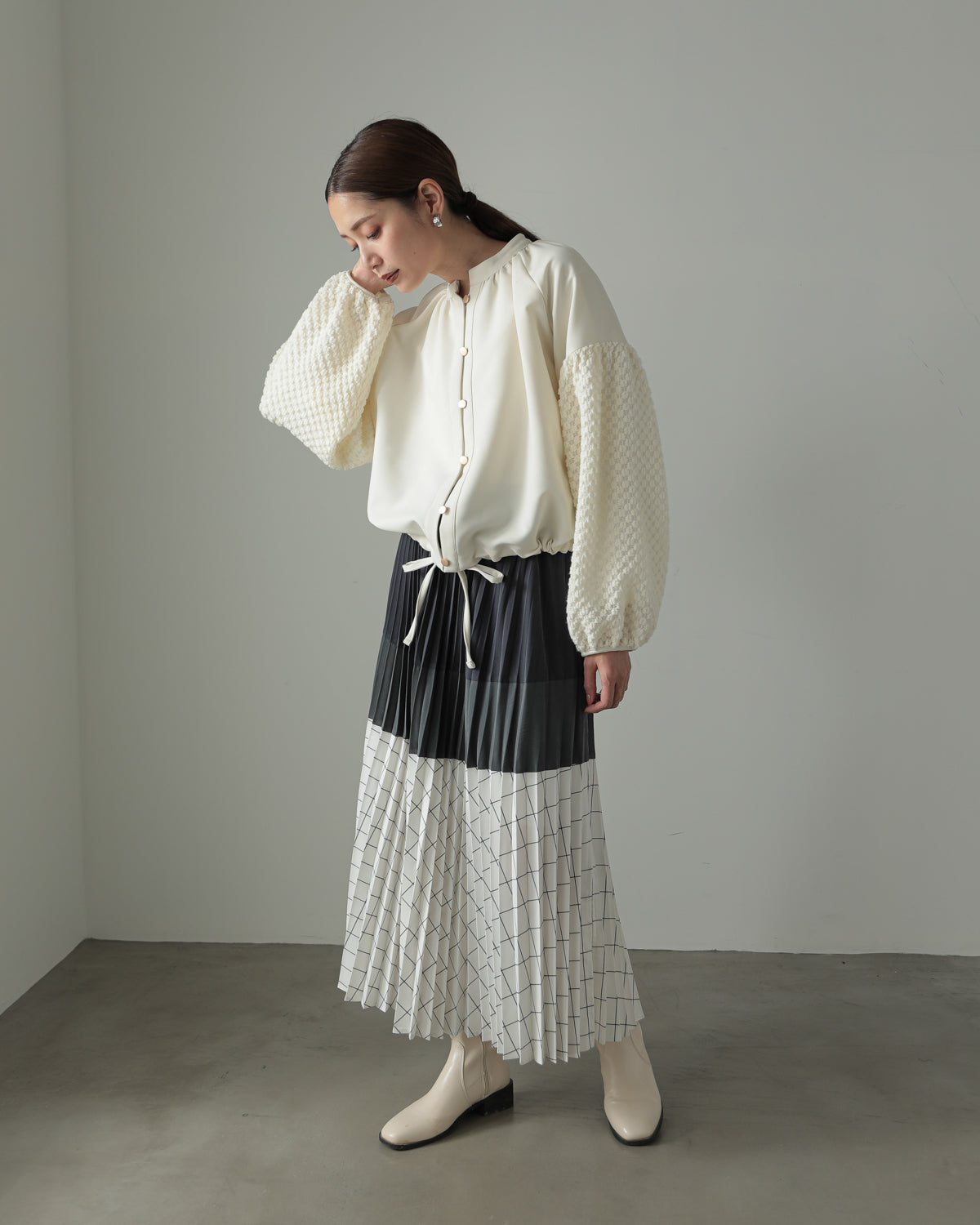 sleeve bulky blouse