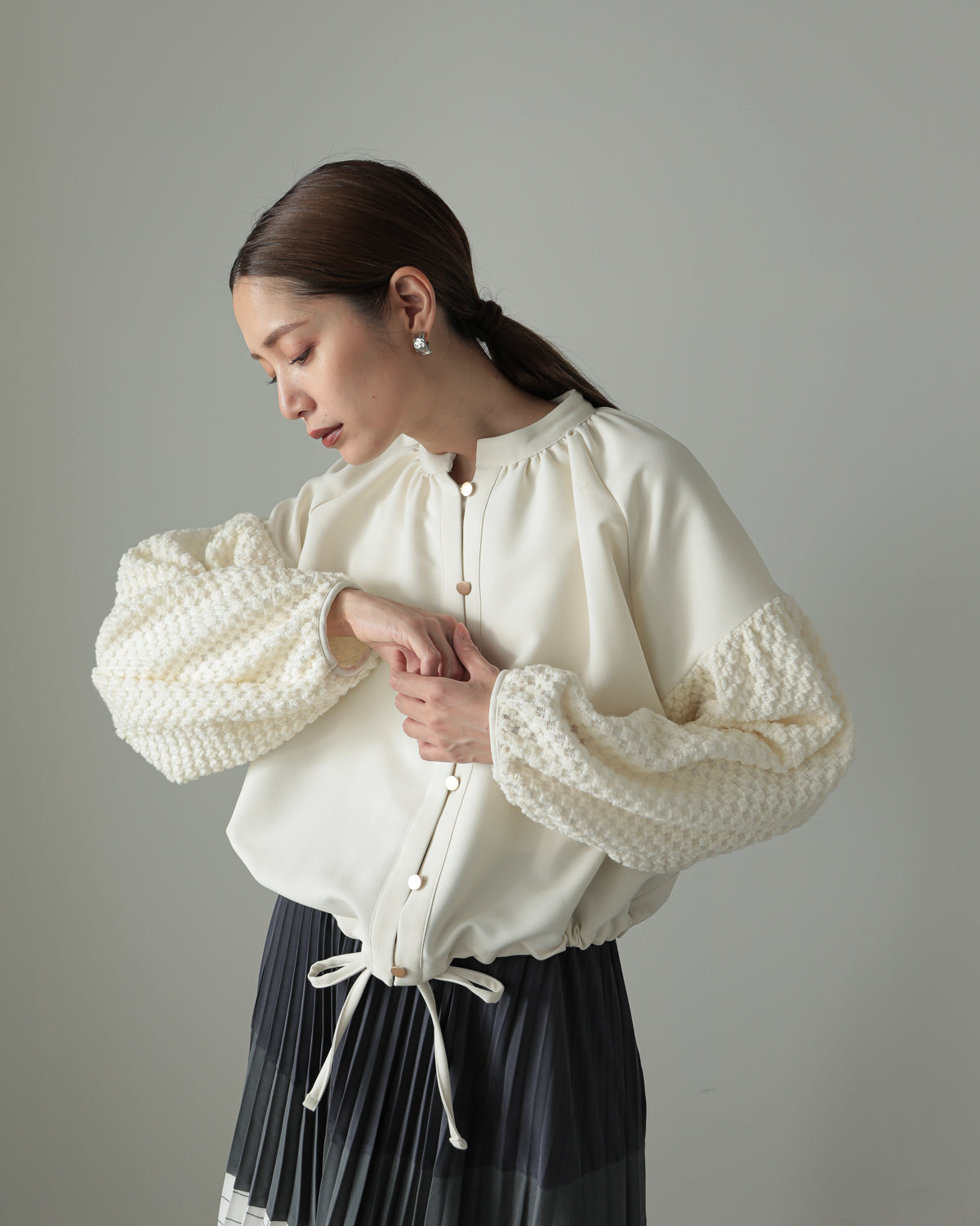 sleeve bulky blouse