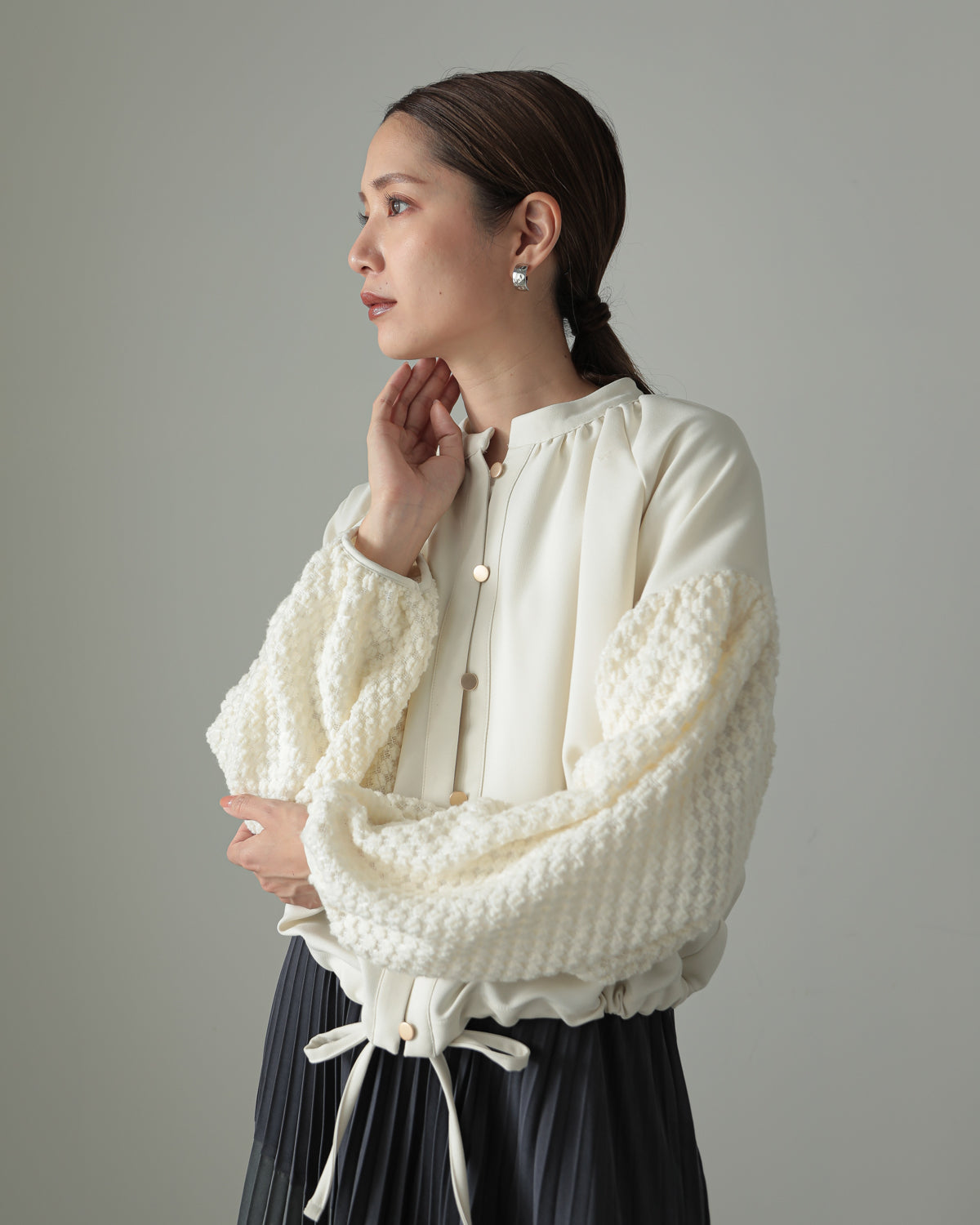 sleeve bulky blouse