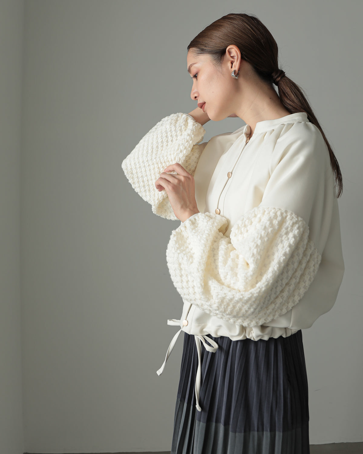 sleeve bulky blouse