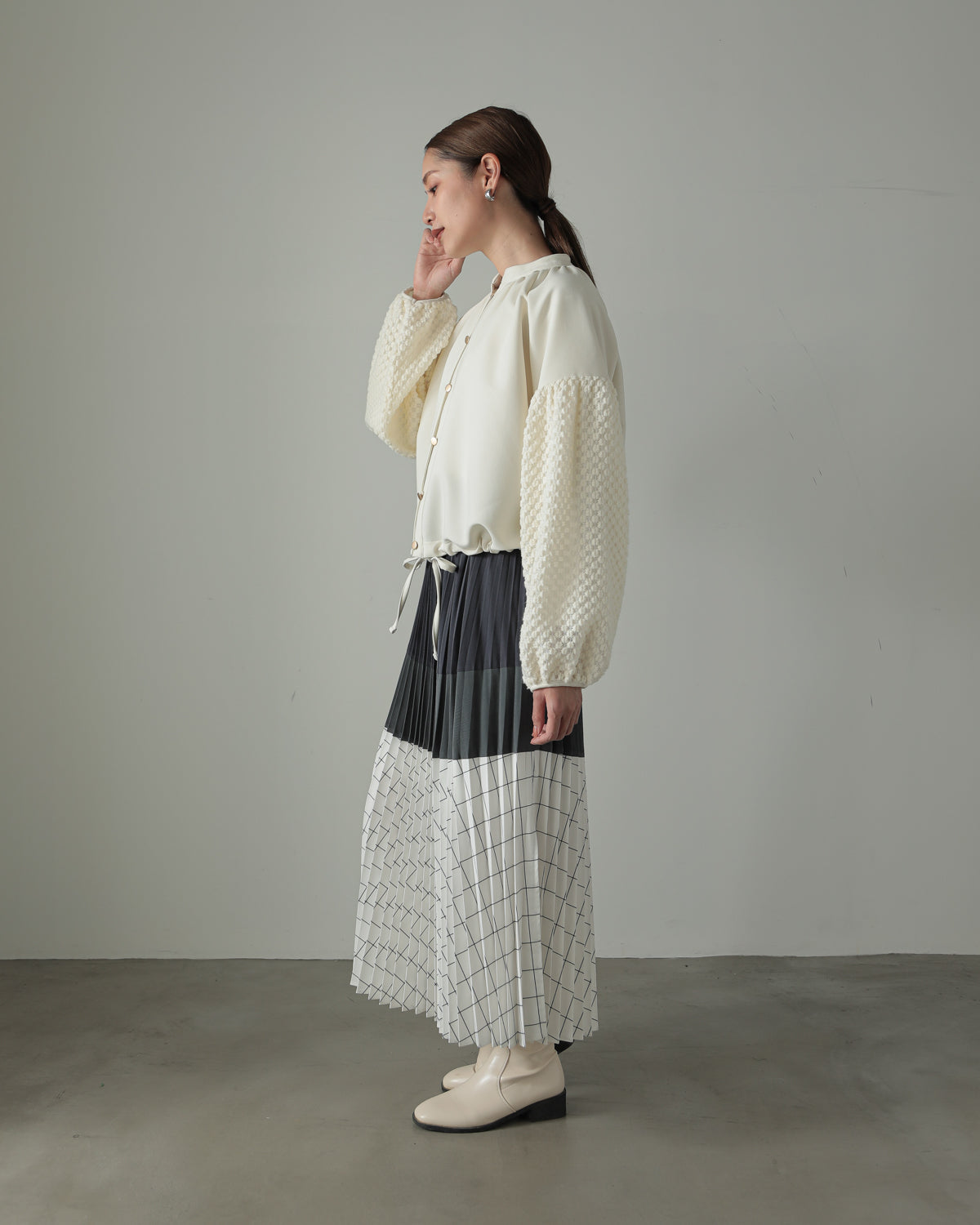 sleeve bulky blouse