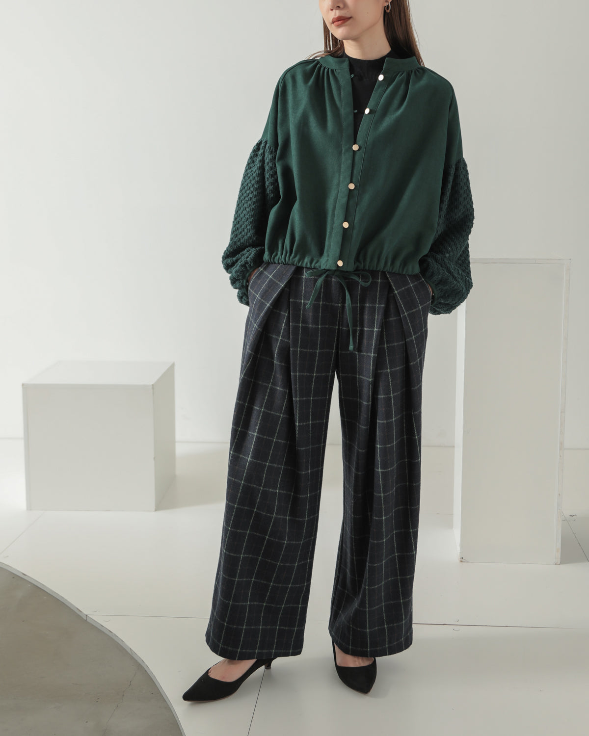sleeve bulky blouse