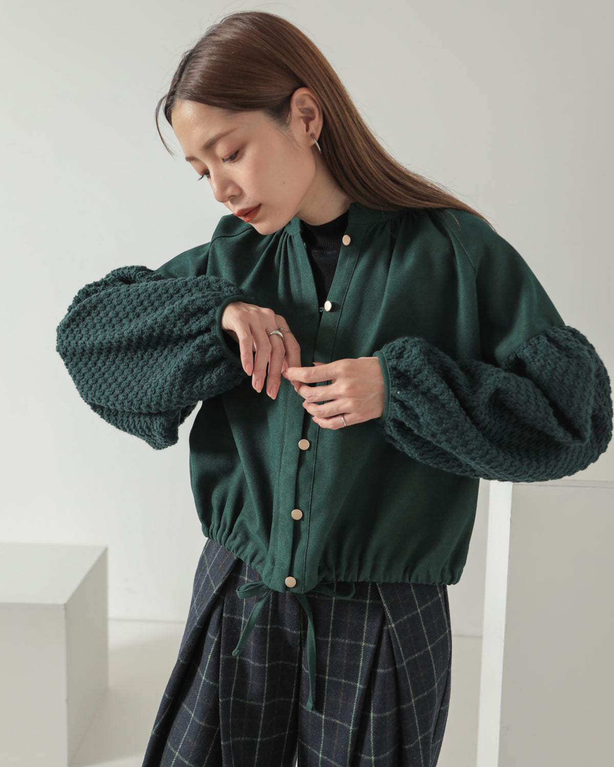 sleeve bulky blouse
