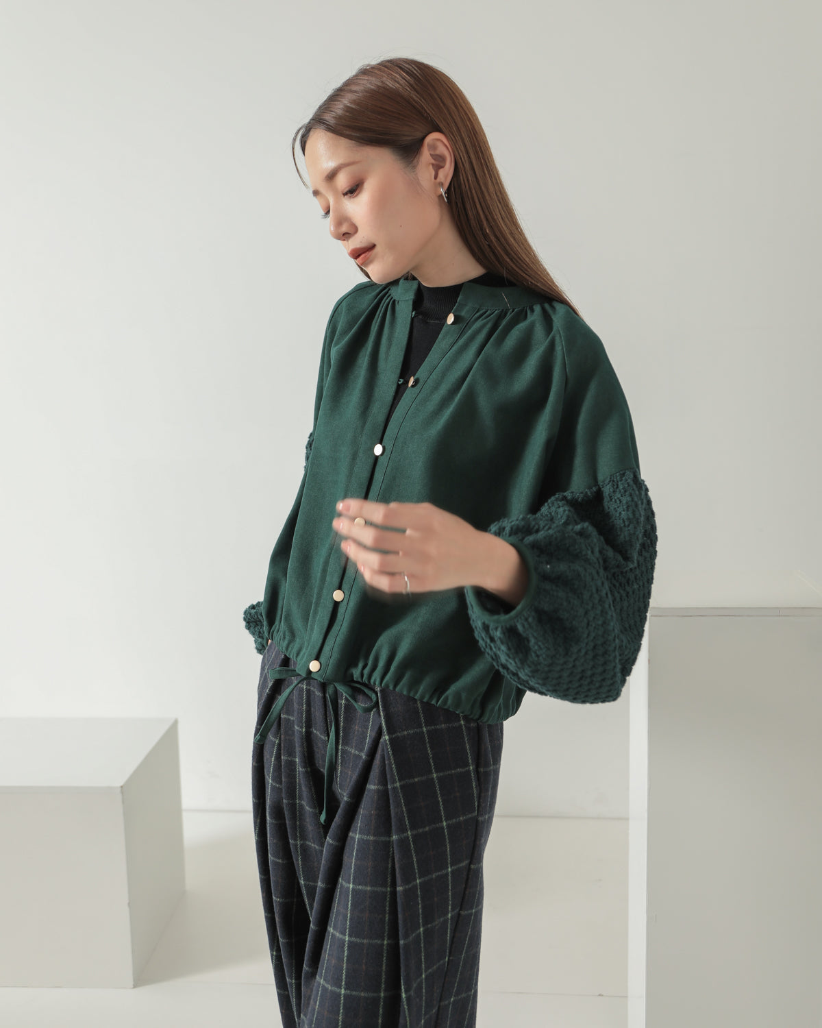 sleeve bulky blouse