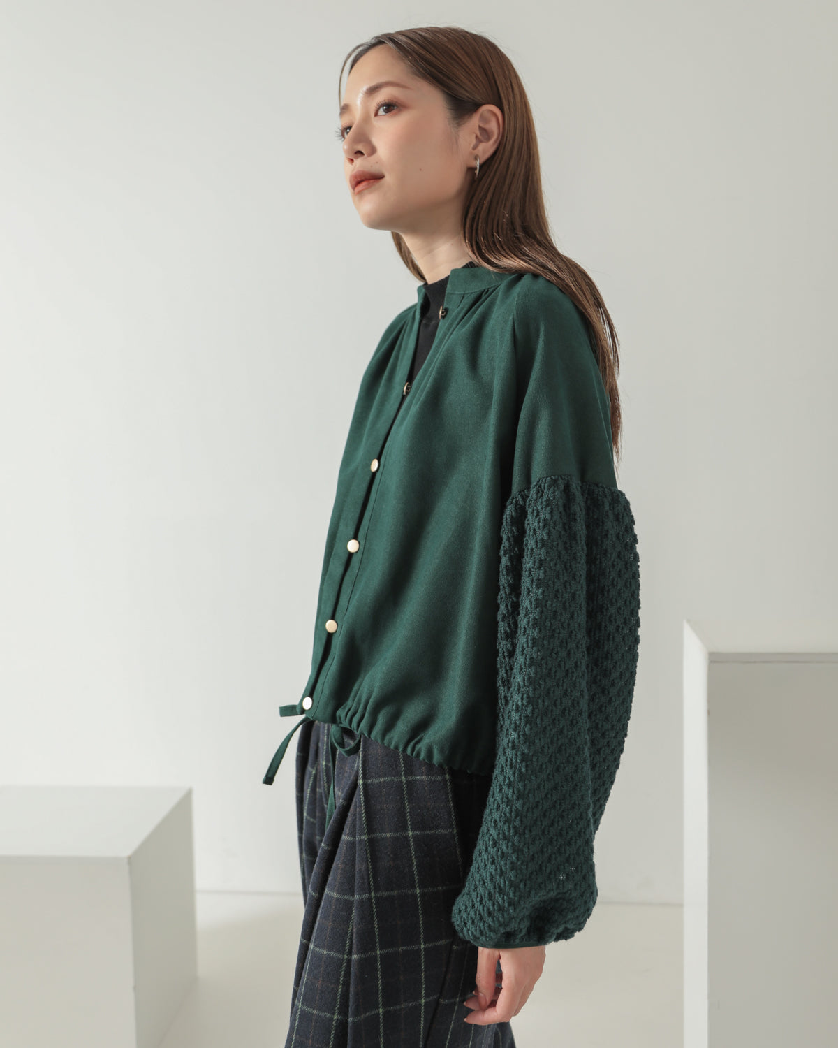 sleeve bulky blouse