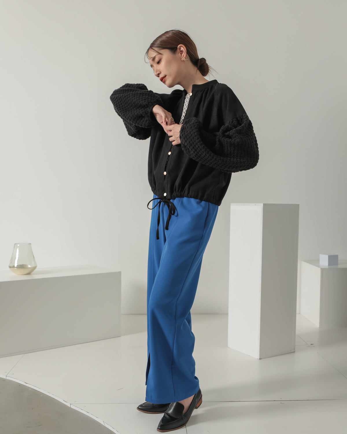 sleeve bulky blouse