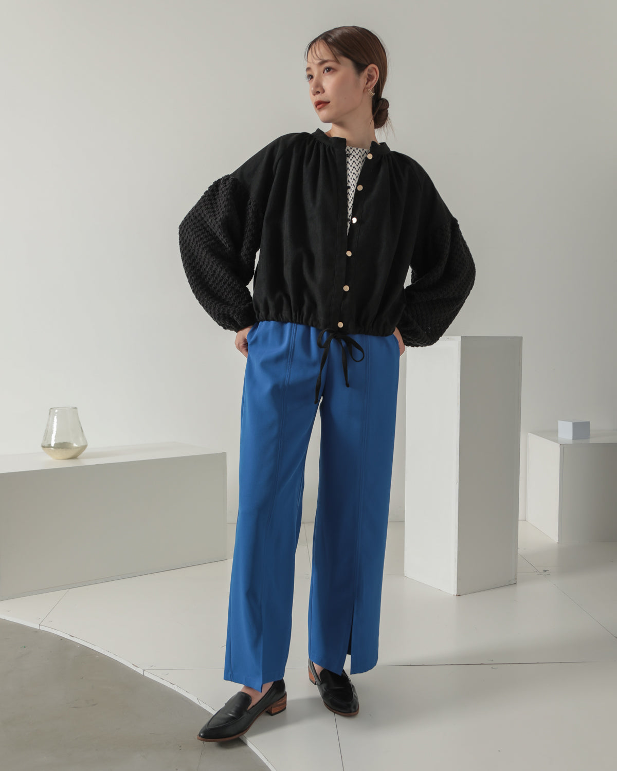 sleeve bulky blouse