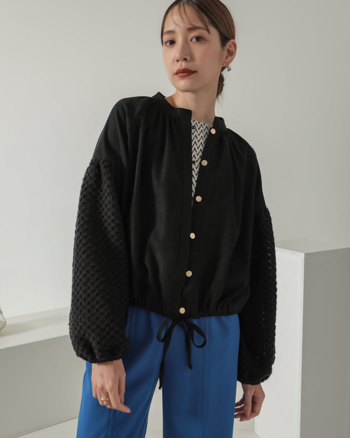 sleeve bulky blouse