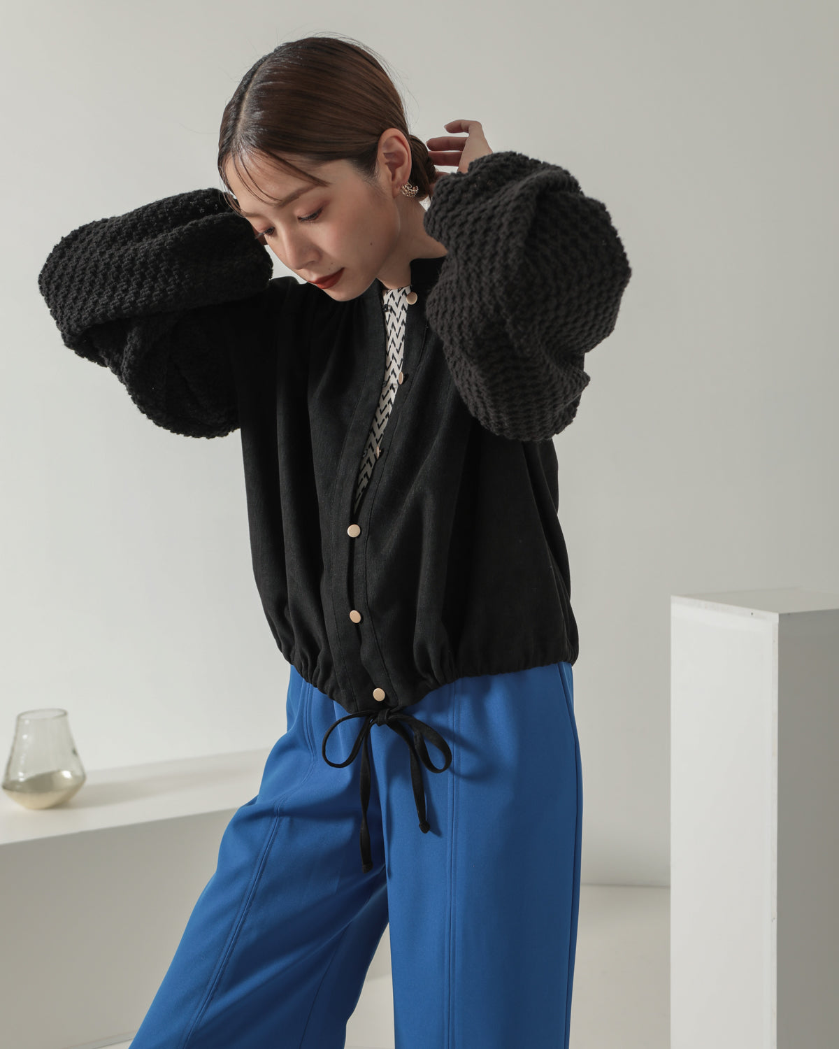 sleeve bulky blouse