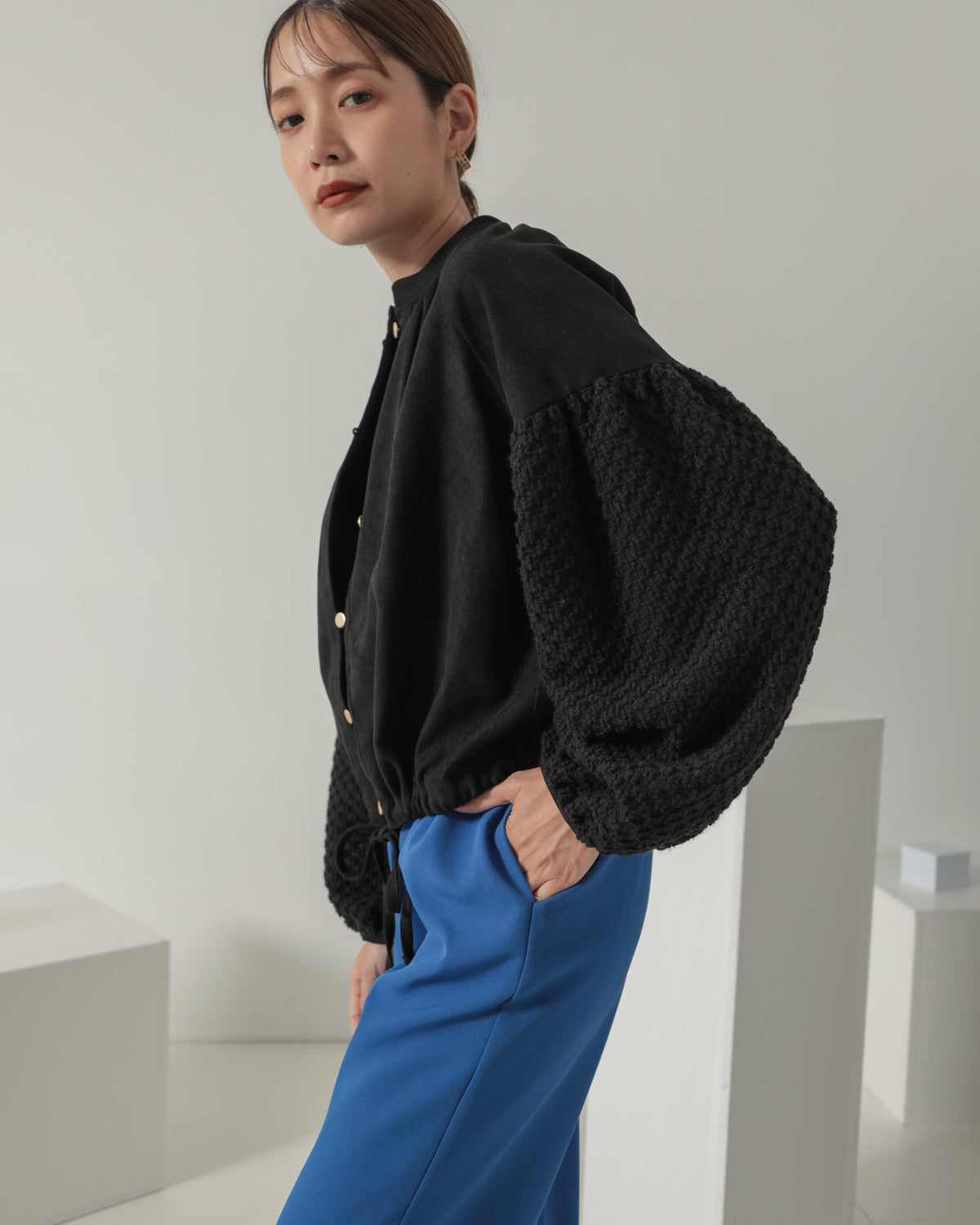 sleeve bulky blouse