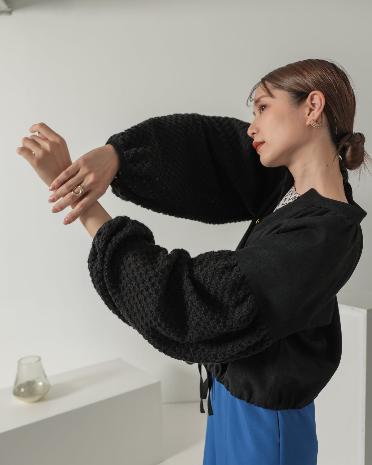 sleeve bulky blouse