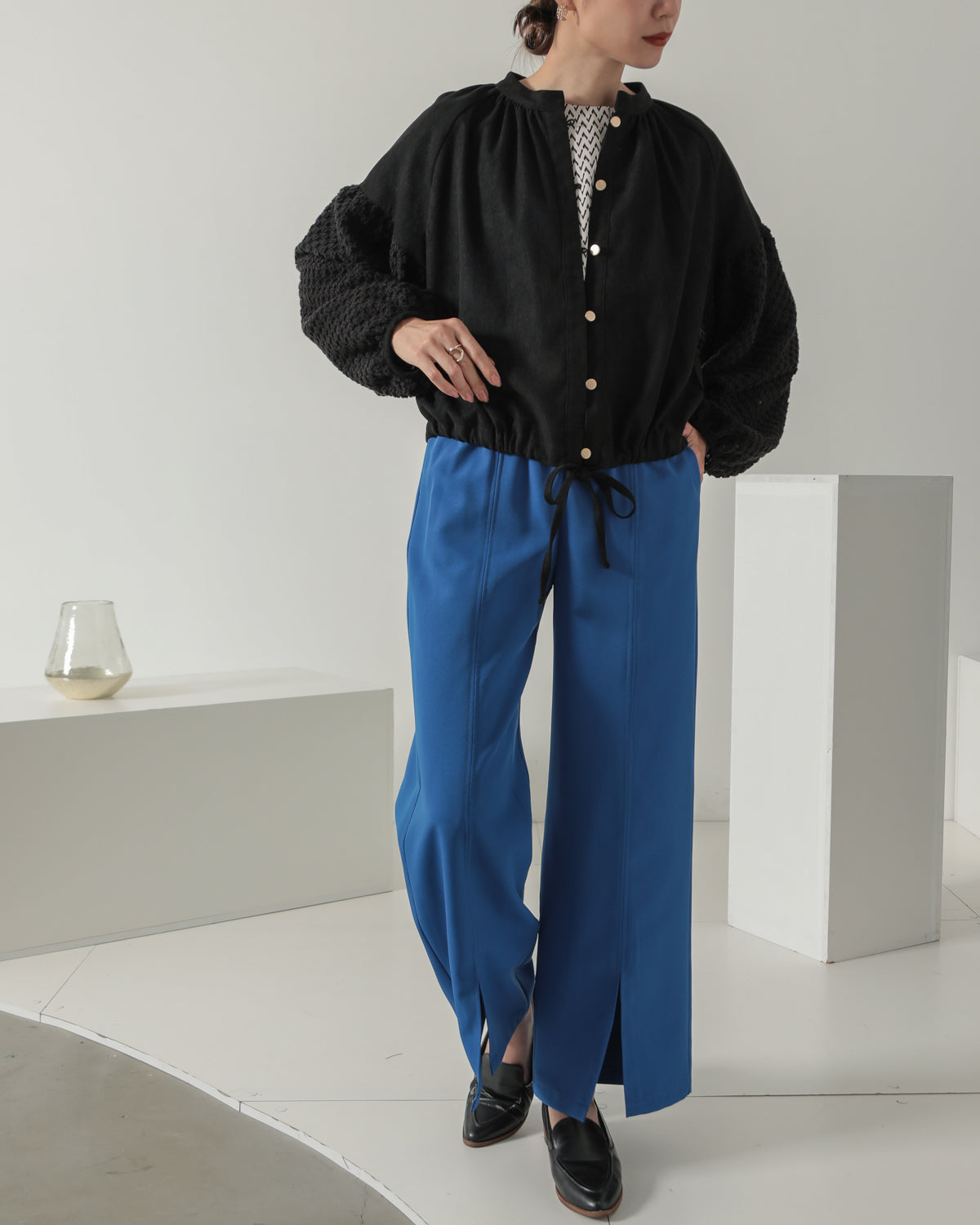 sleeve bulky blouse