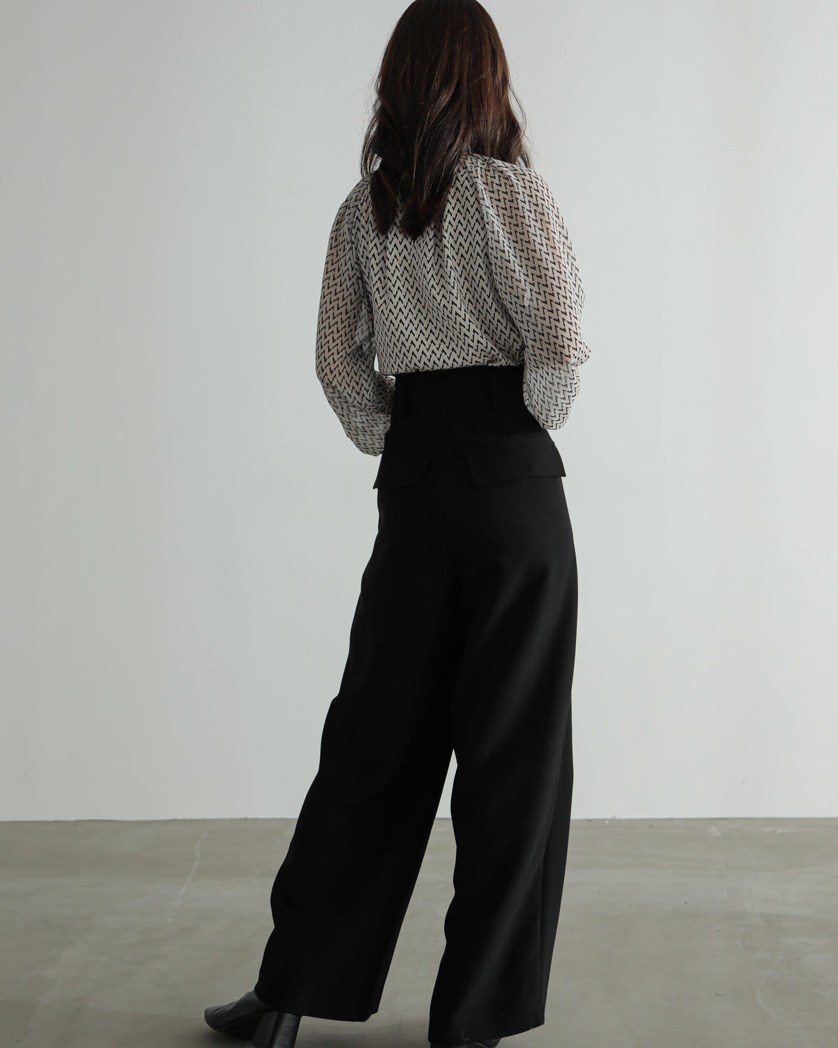 front waist ruched pants