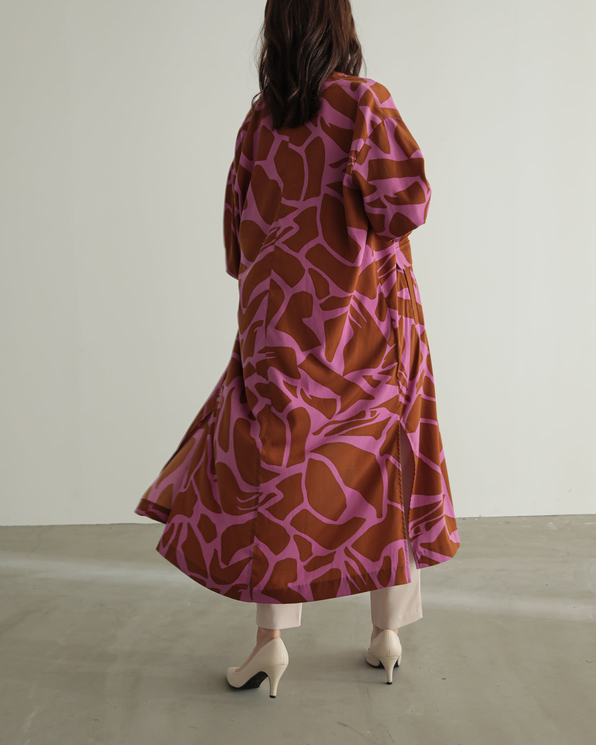 printed long blouse
