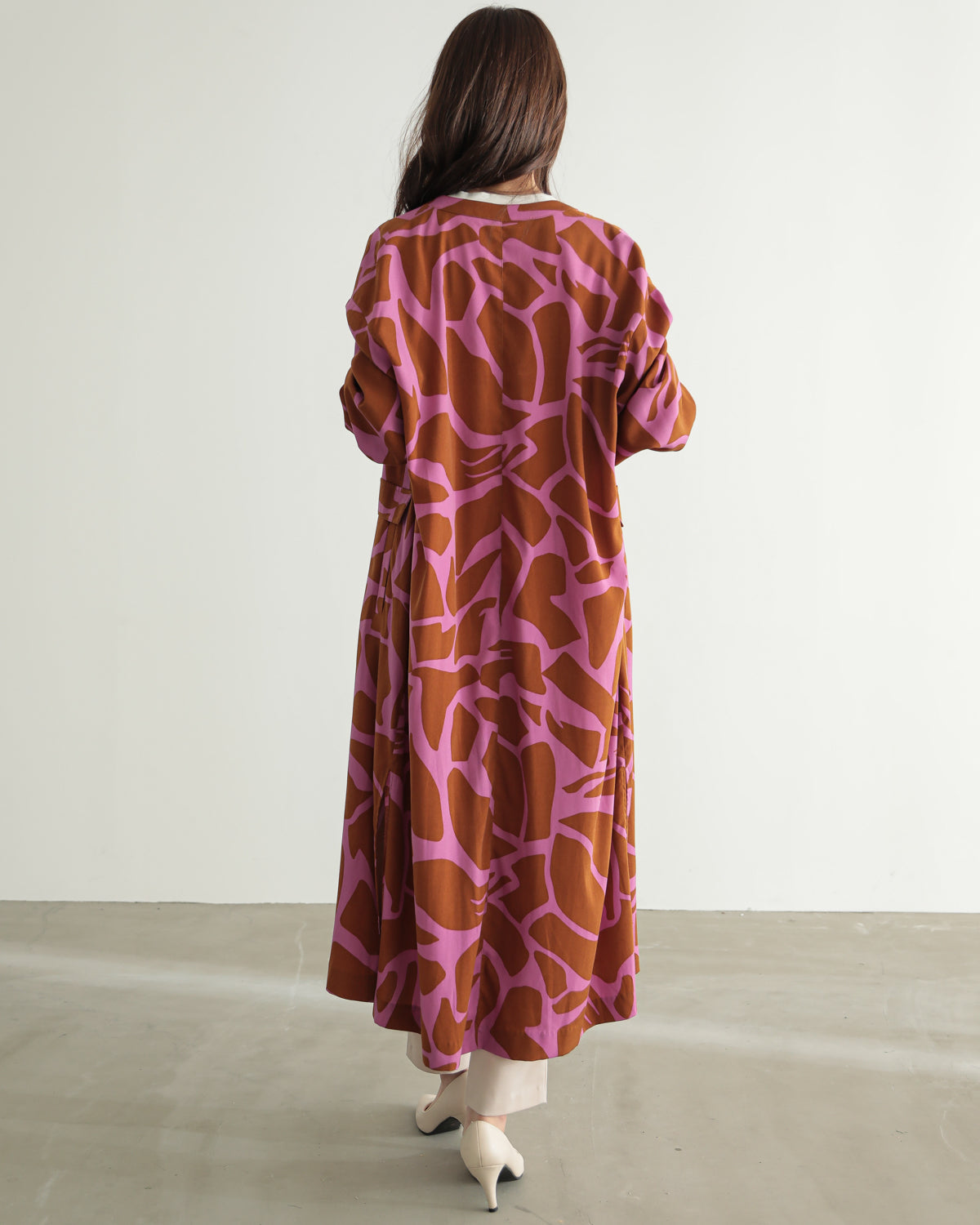 printed long blouse