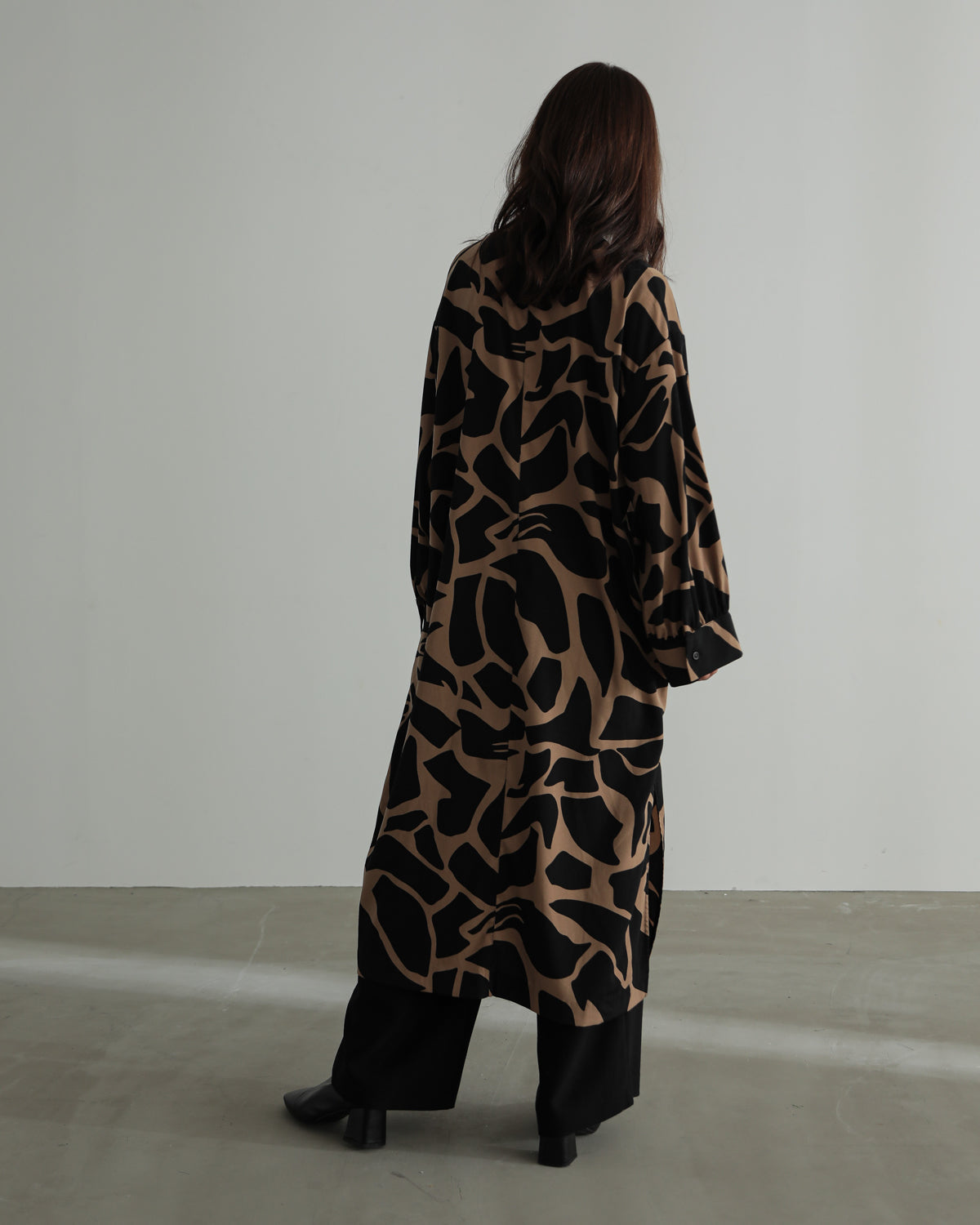 printed long blouse