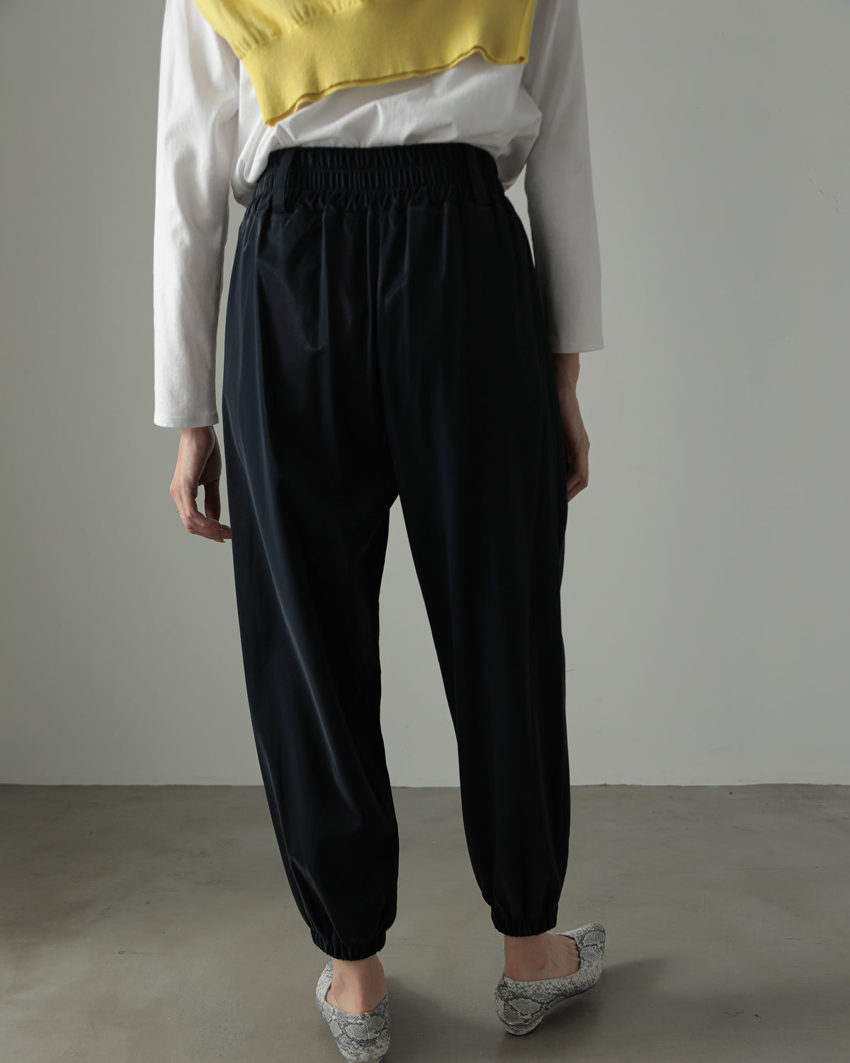 fleece fleece x synthetic leather jogger pants