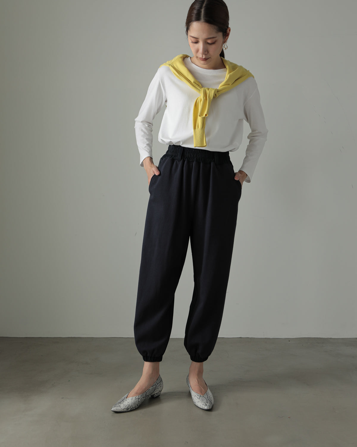 fleece fleece x synthetic leather jogger pants