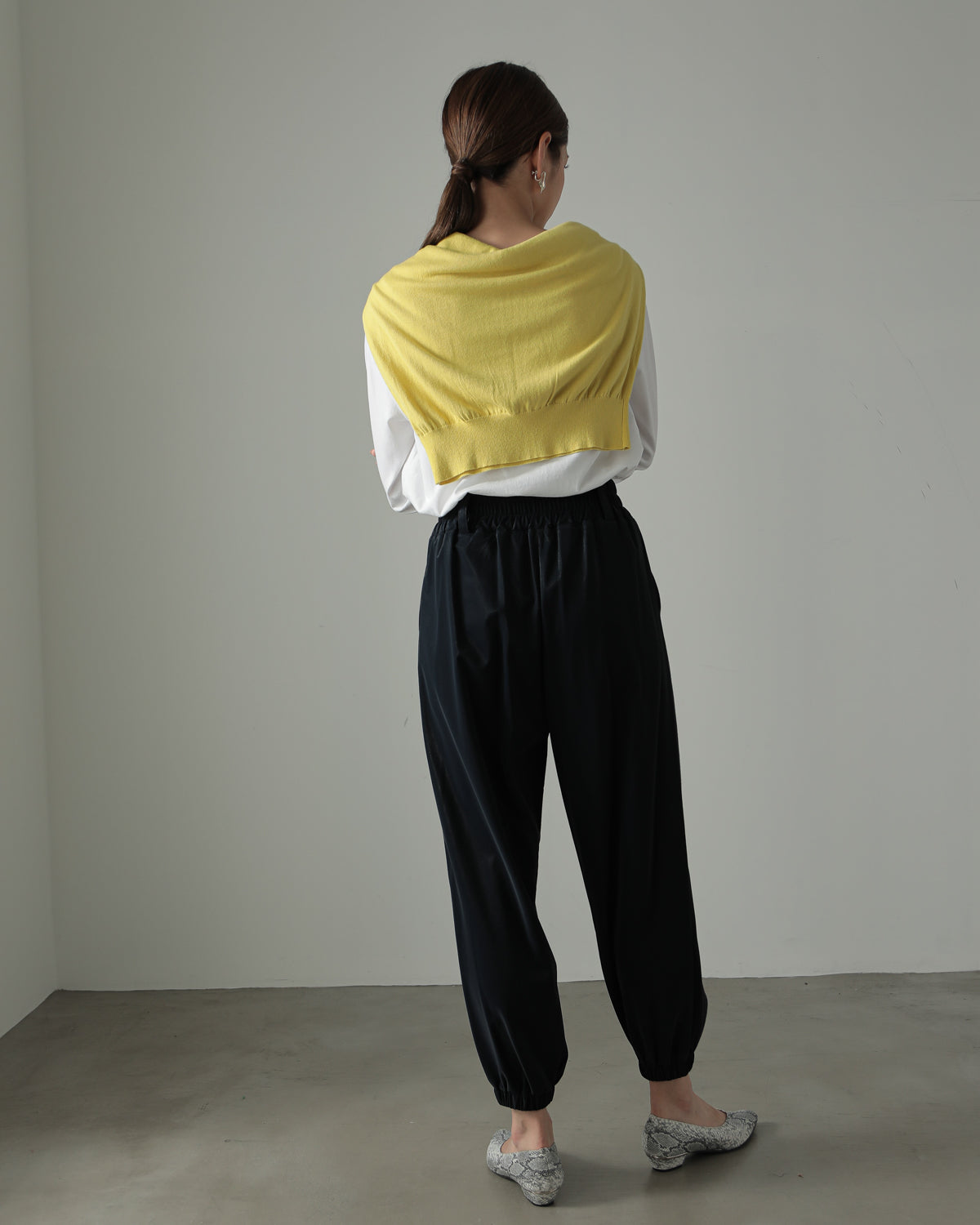 fleece fleece x synthetic leather jogger pants