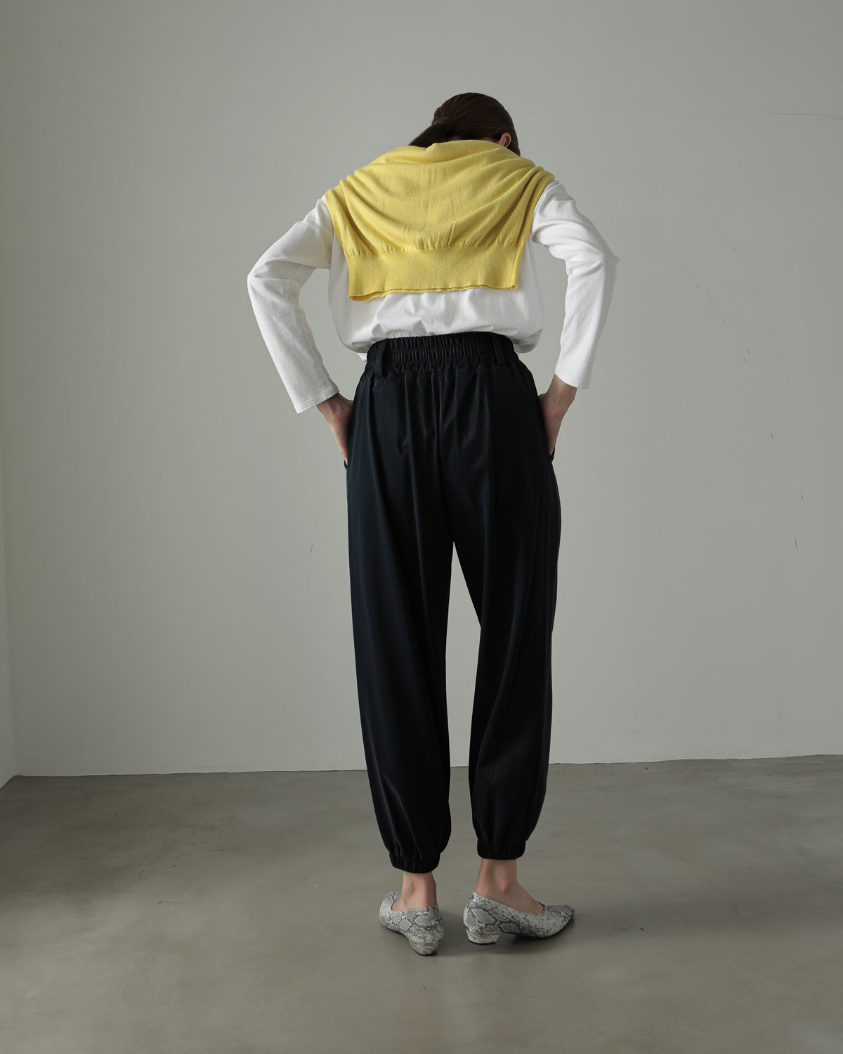 fleece fleece x synthetic leather jogger pants