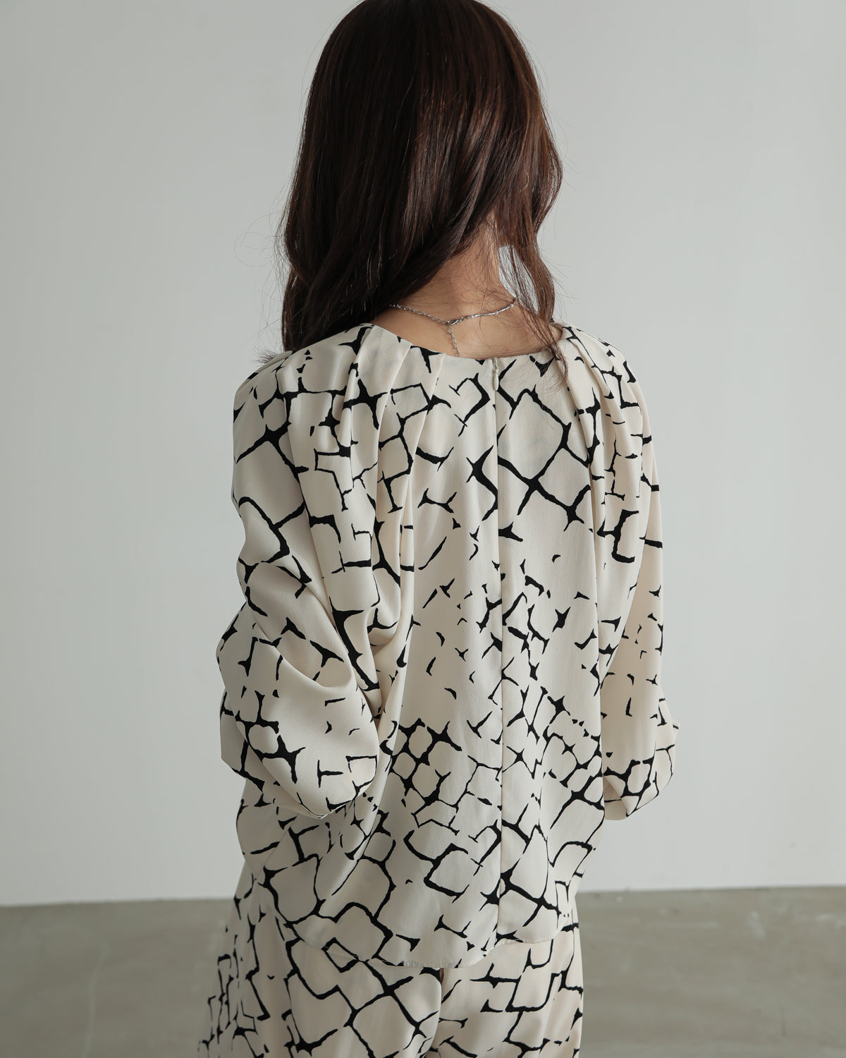 giraffe print blouse