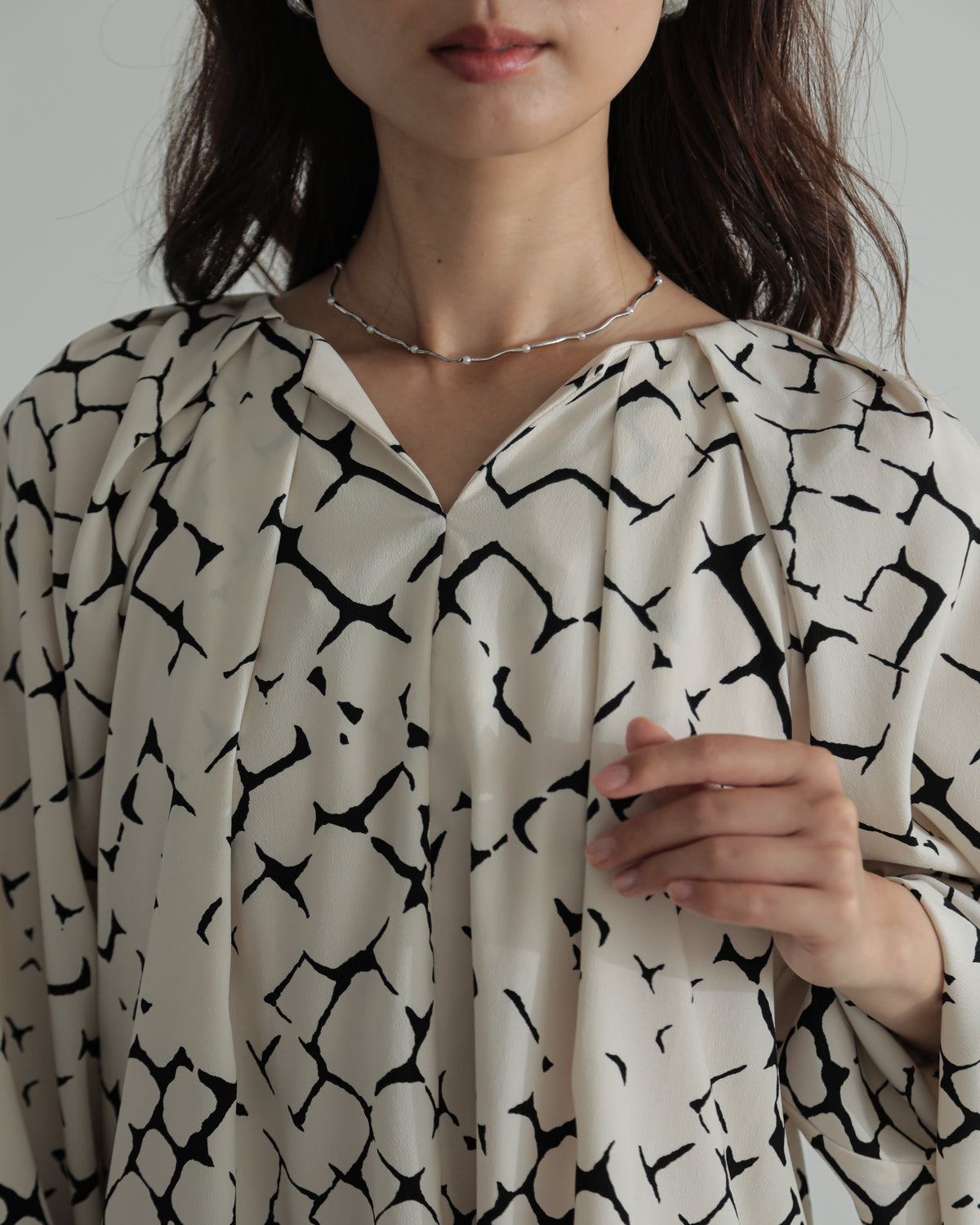 giraffe print blouse