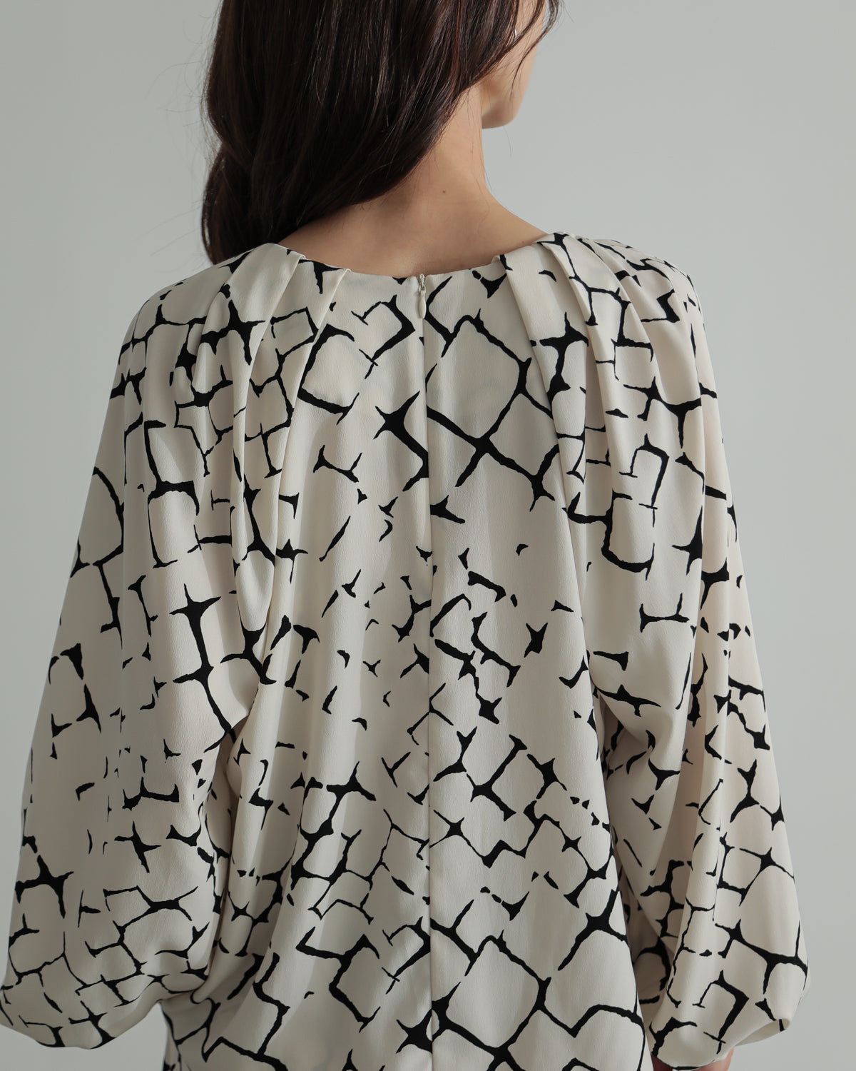 giraffe print blouse