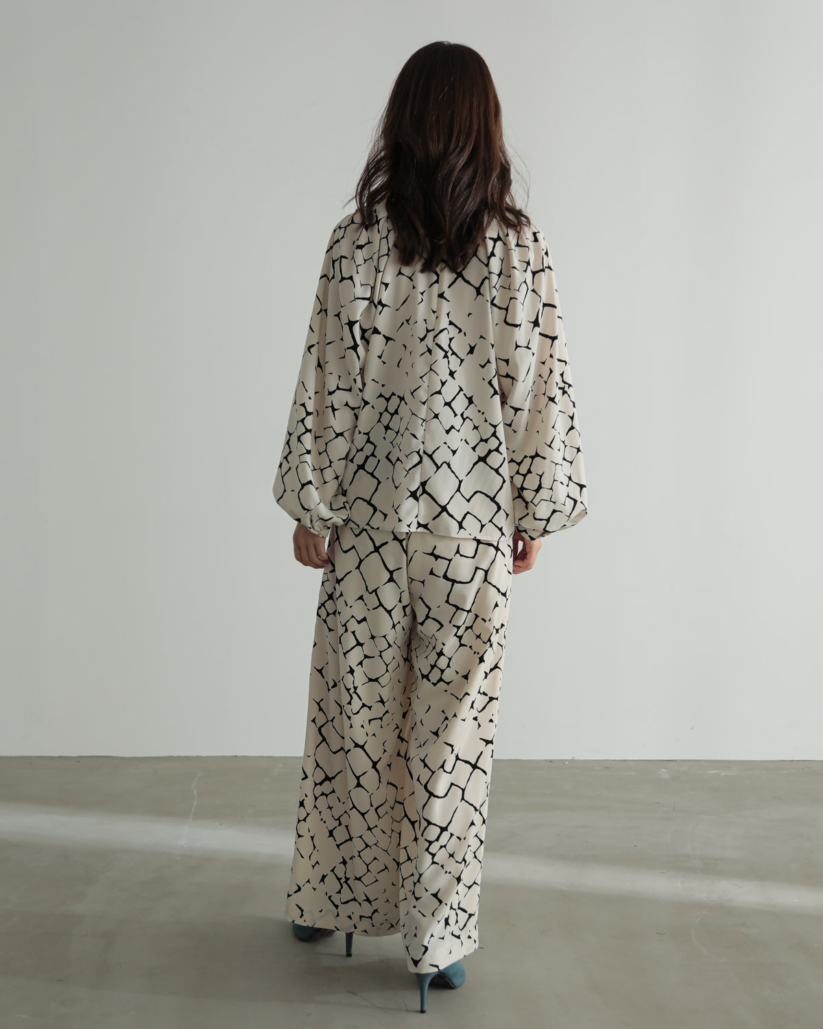giraffe print blouse