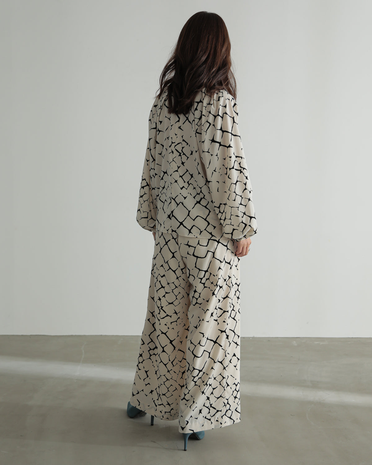 giraffe print blouse