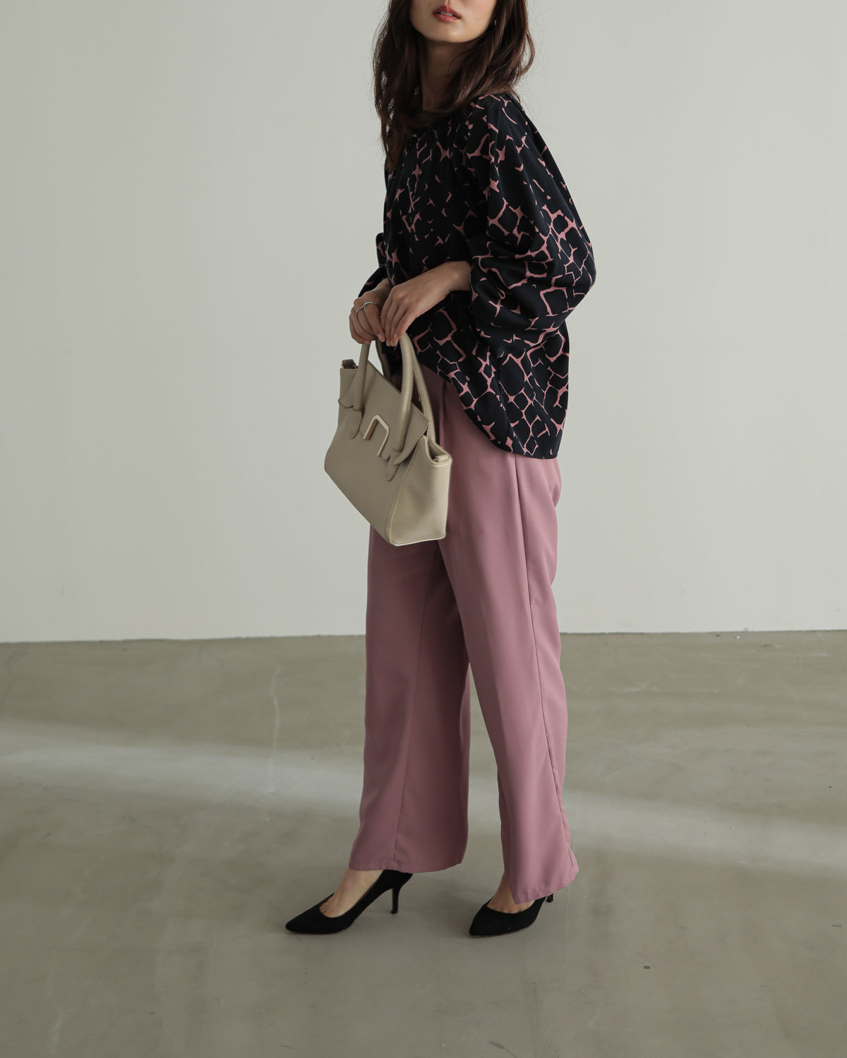 giraffe print blouse