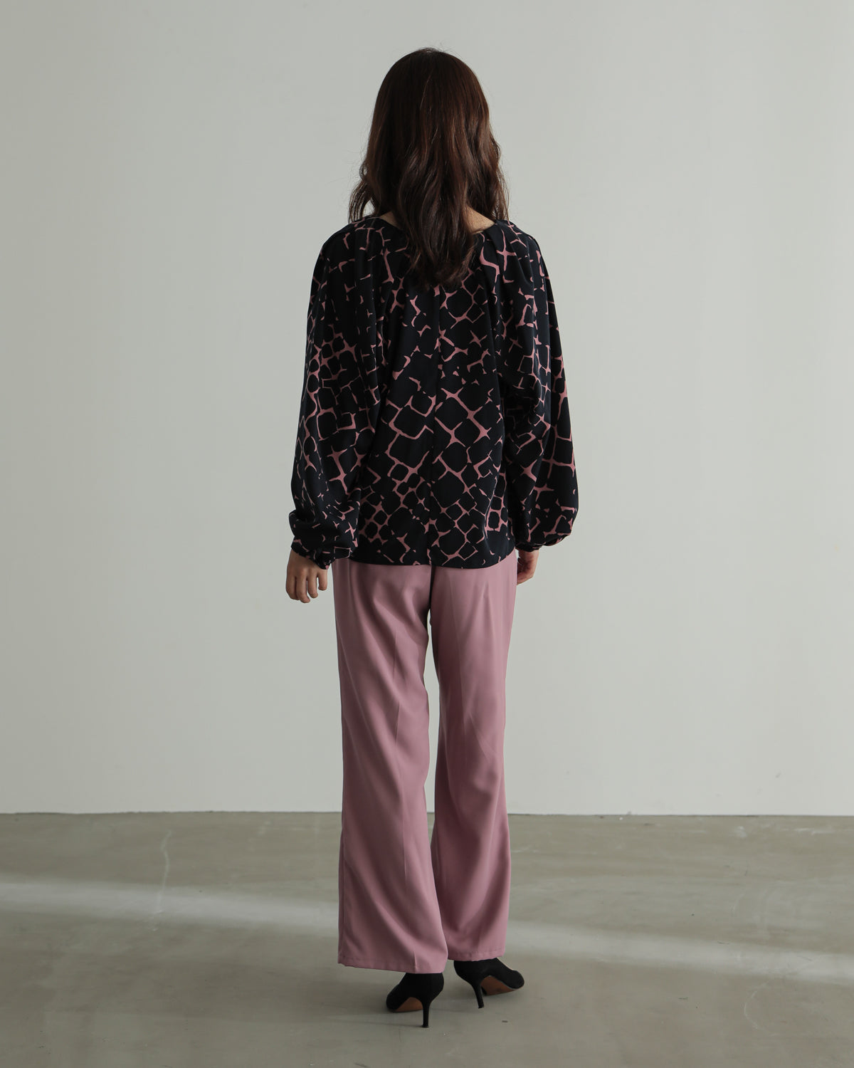 giraffe print blouse
