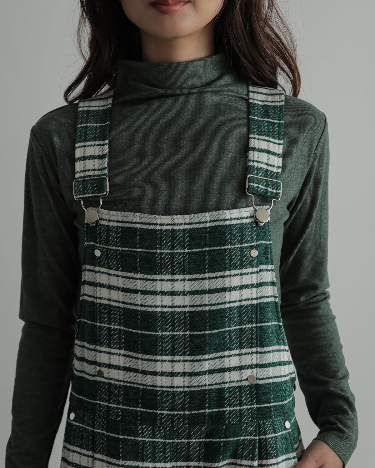 plaid salopette