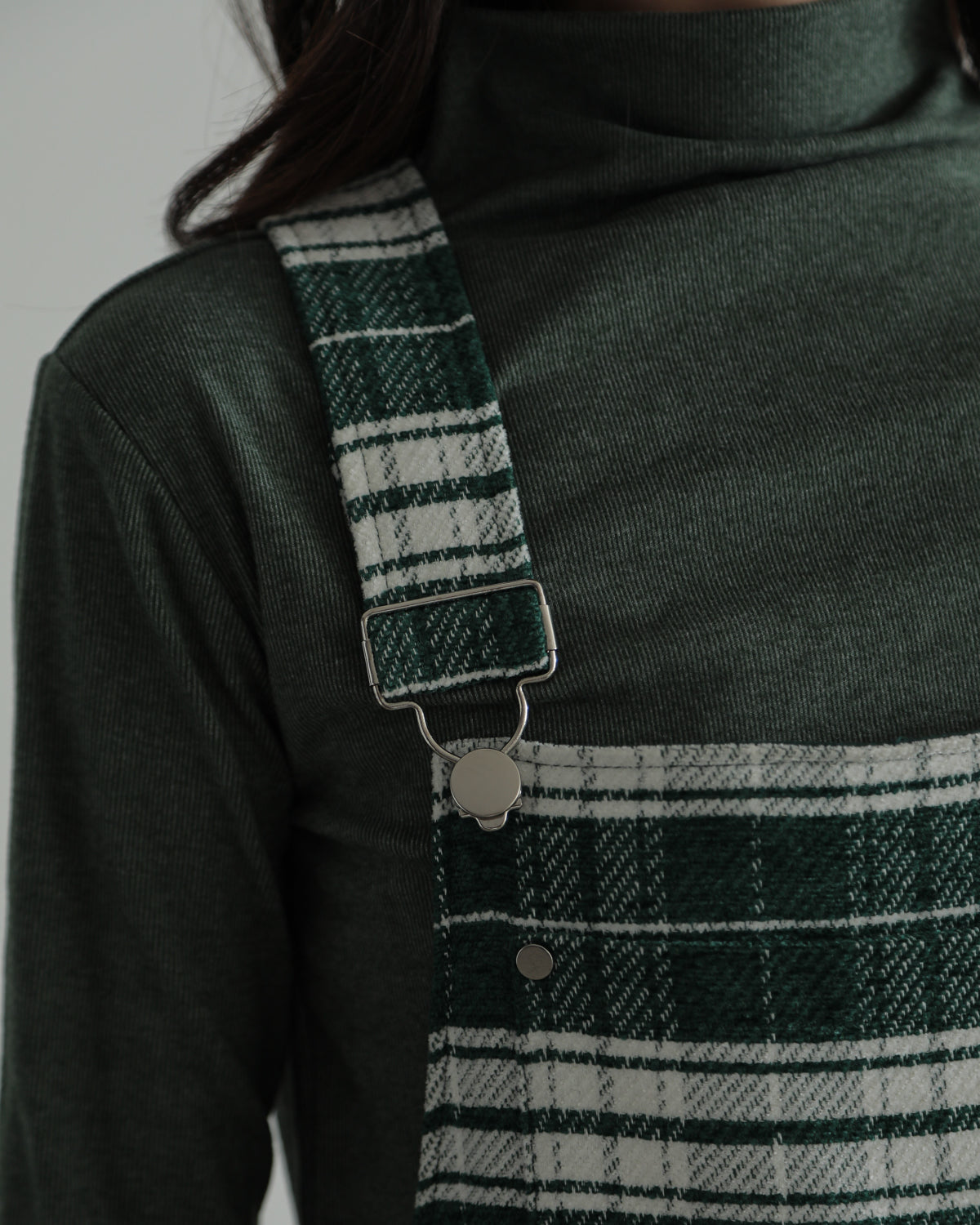 plaid salopette