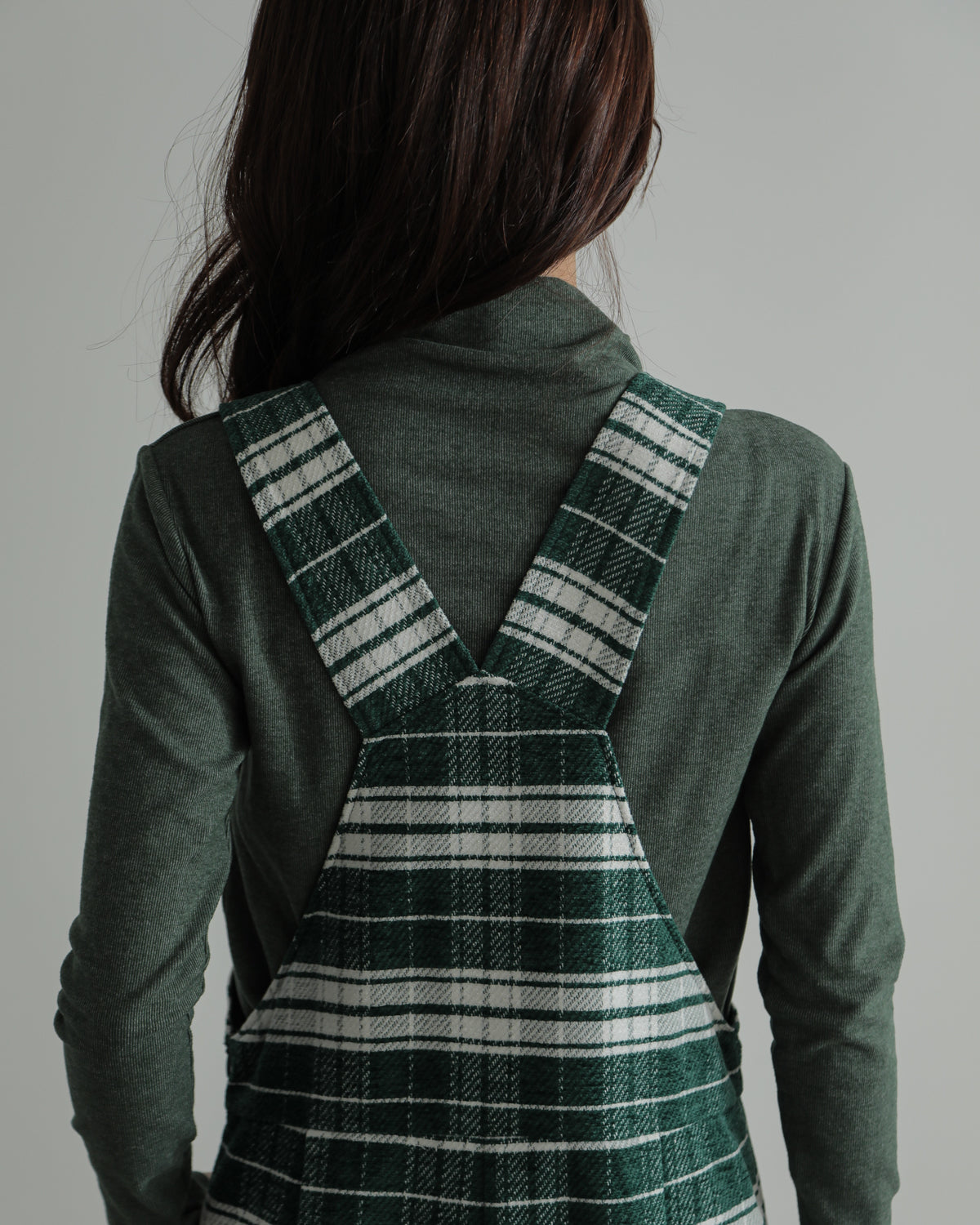 plaid salopette