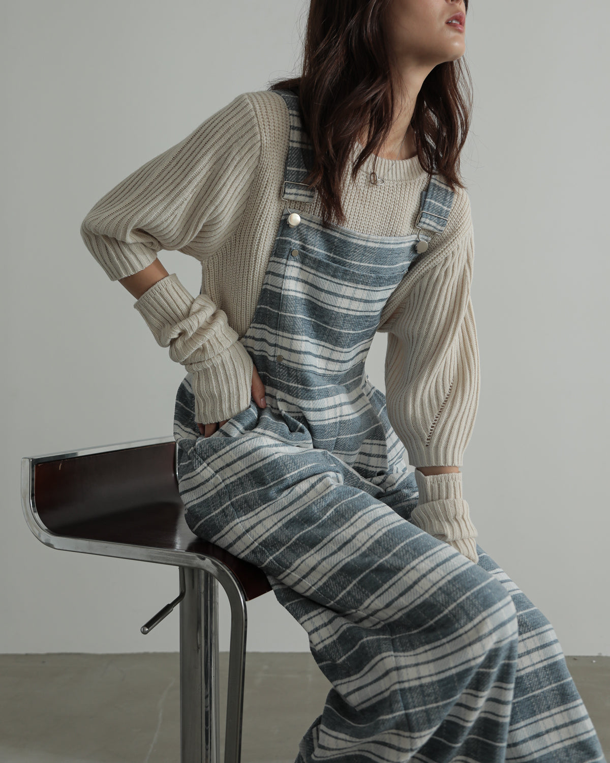 plaid salopette