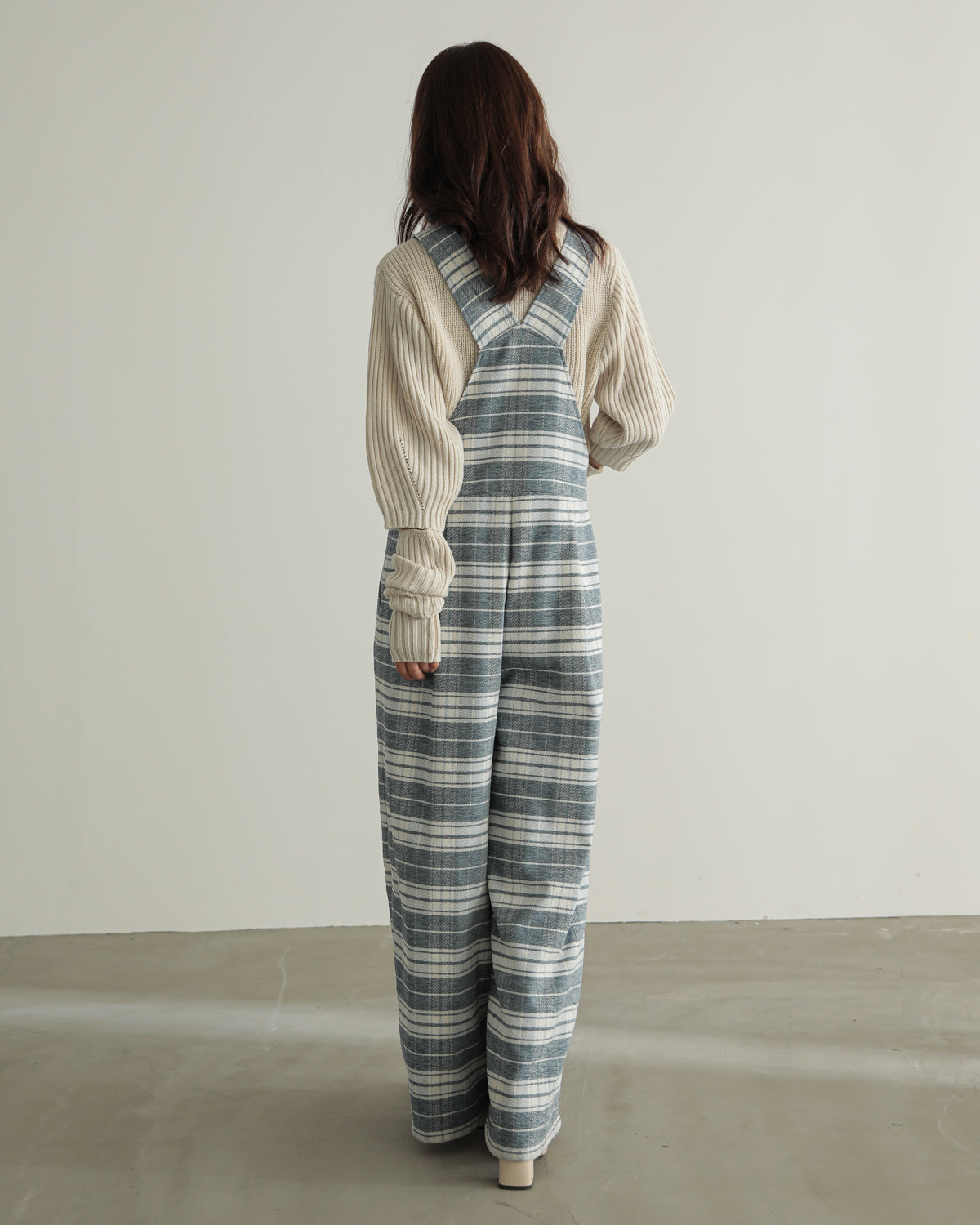 plaid salopette