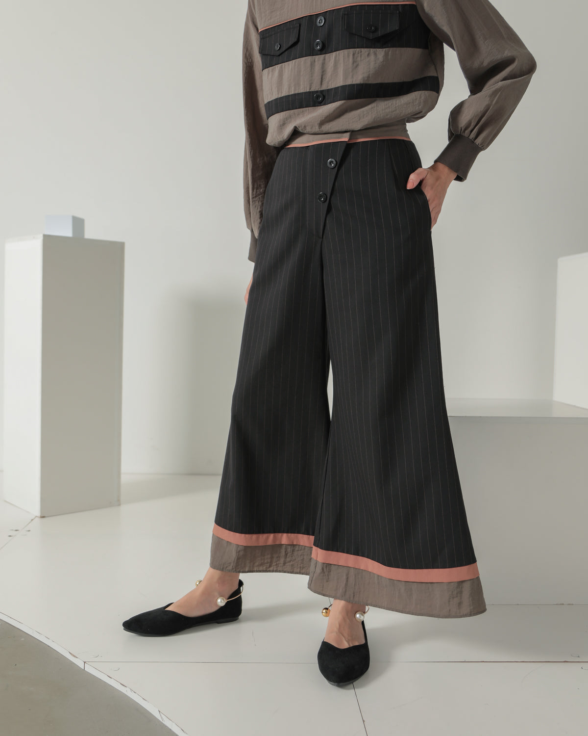 striped pants