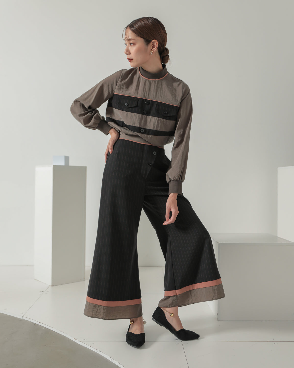 striped pants