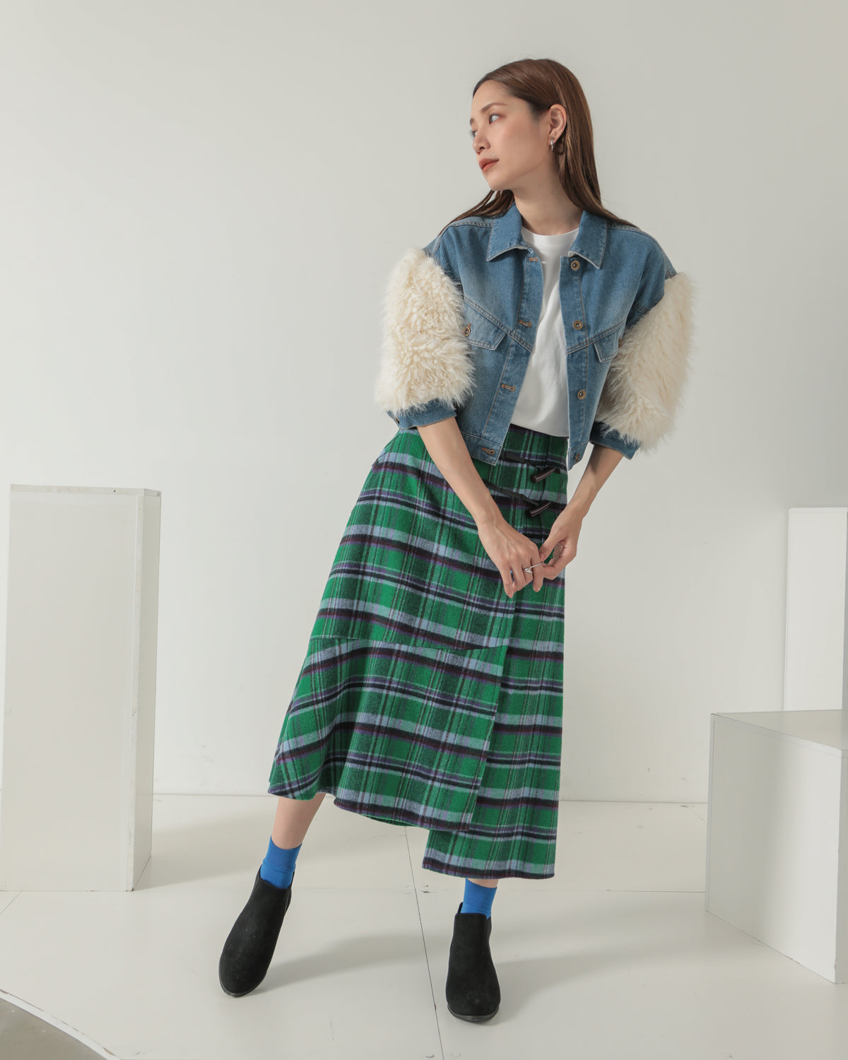 toggle check skirt