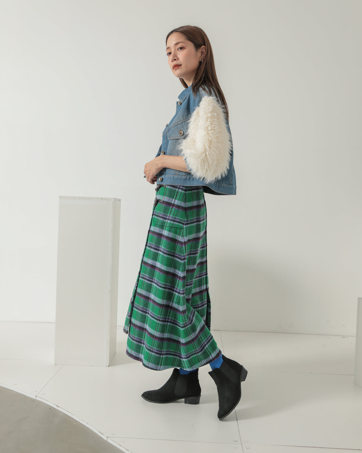 toggle check skirt