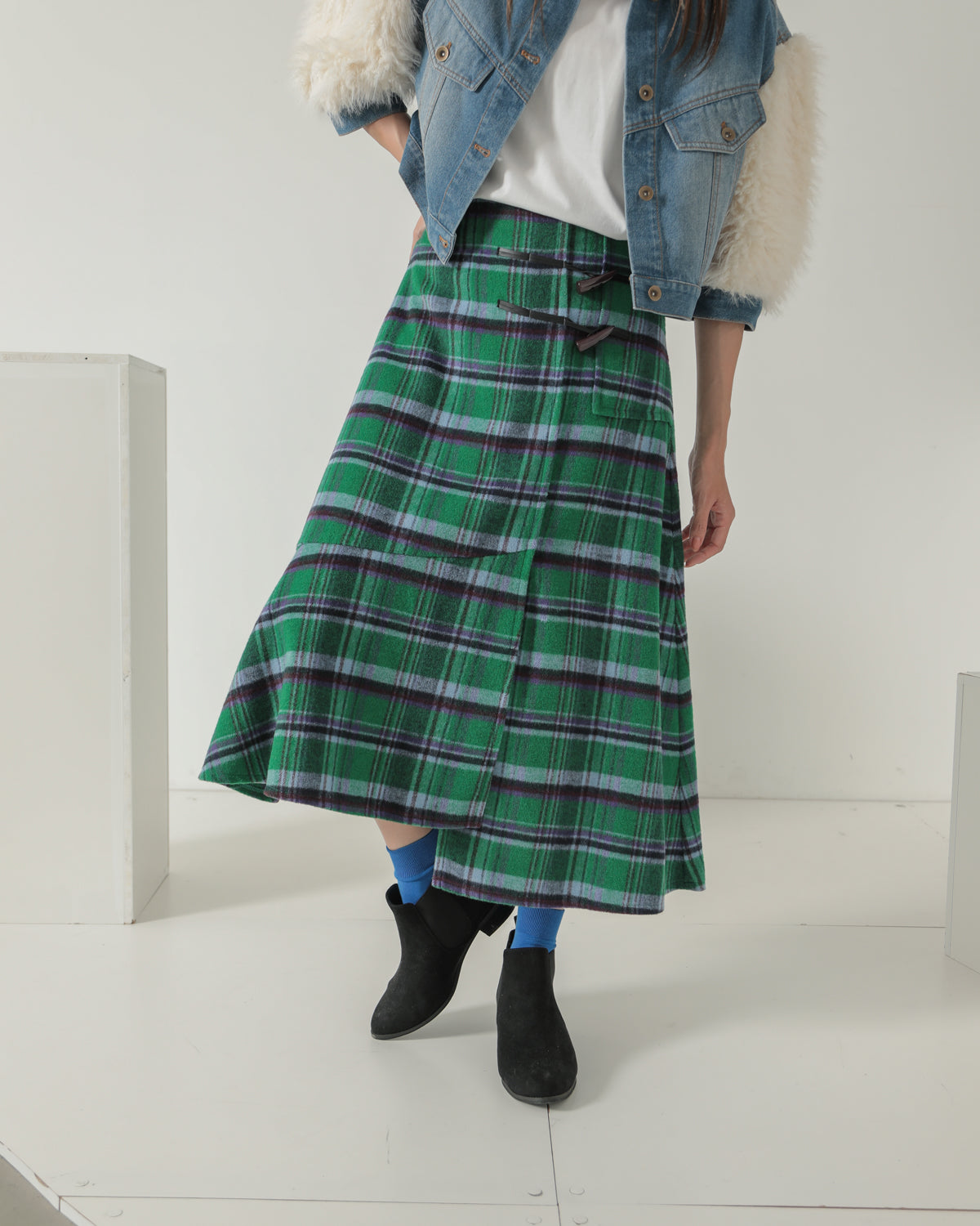 toggle check skirt