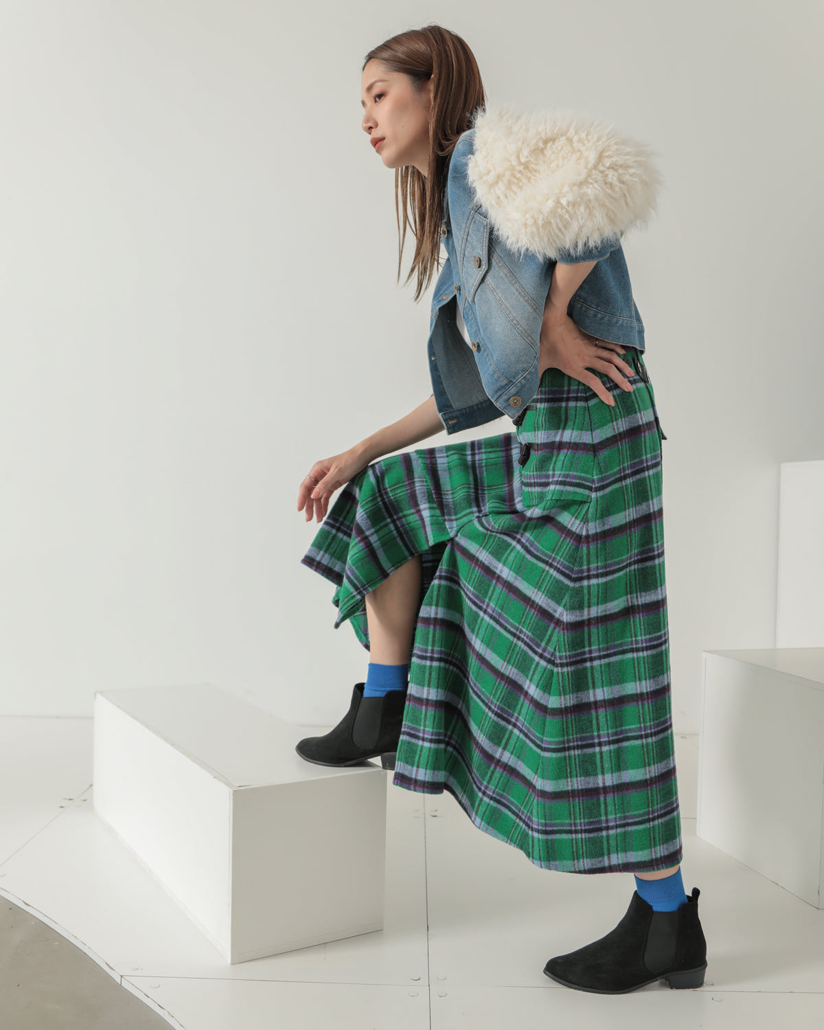toggle check skirt
