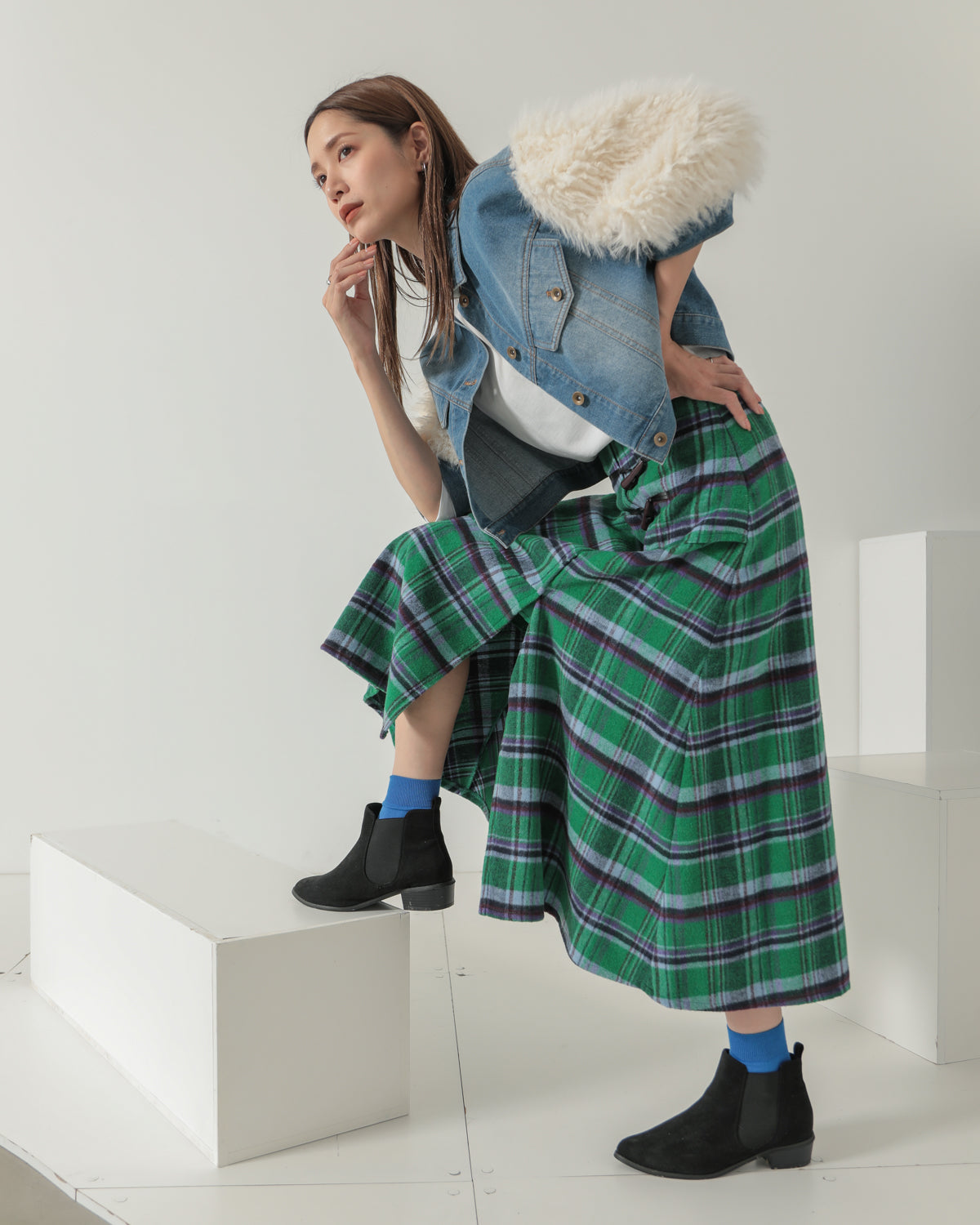 toggle check skirt