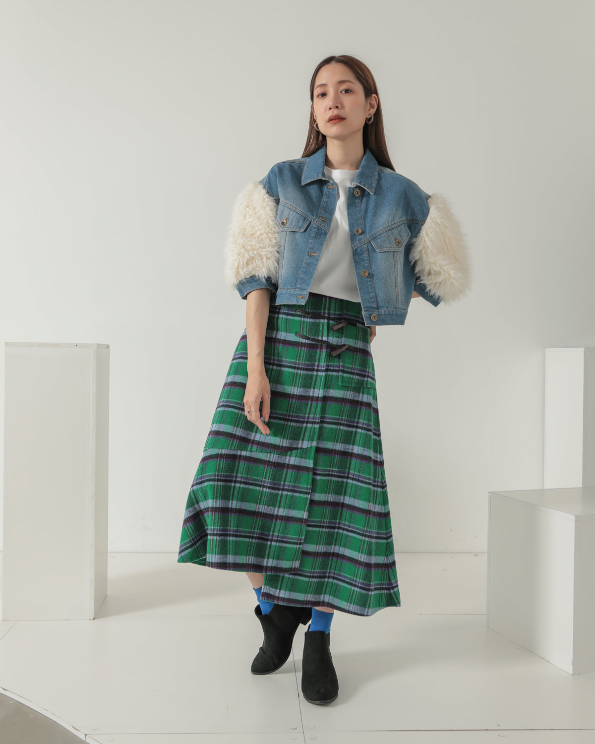 toggle check skirt